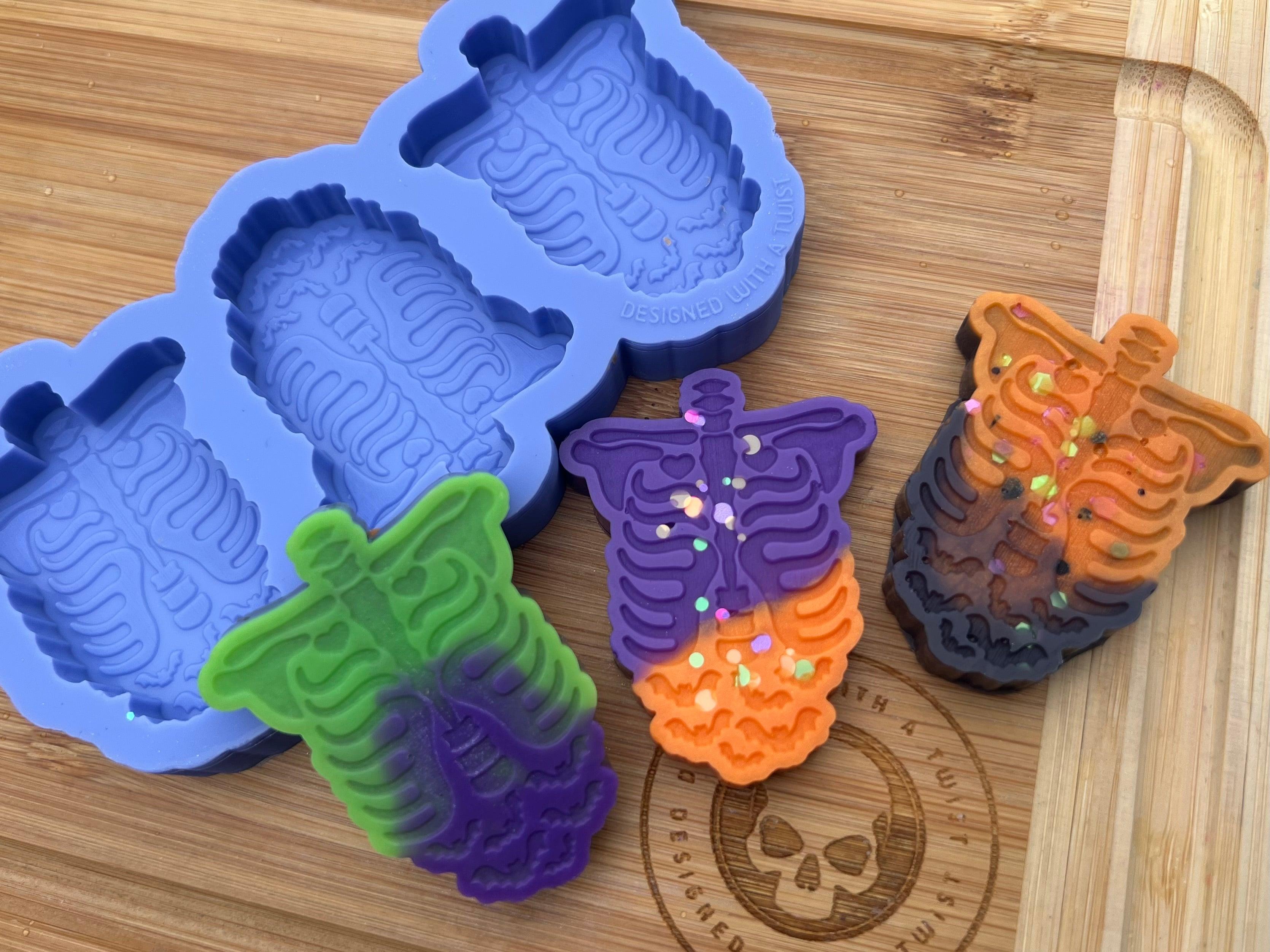 Ribcage Wax Melt Silicone Mold - Designed with a Twist - Top quality silicone molds made in the UK.