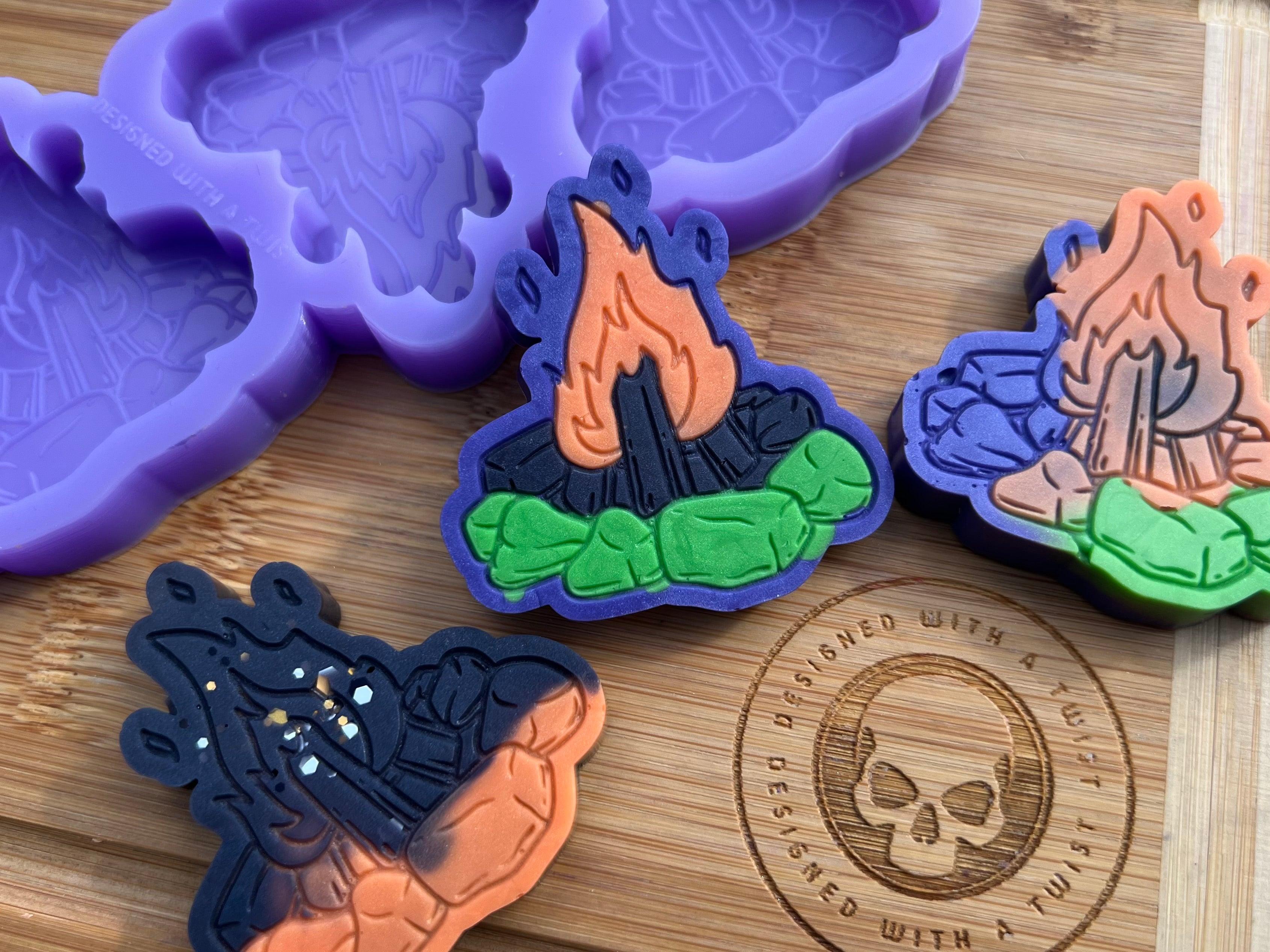Campfire Wax Melt Silicone Mold - Designed with a Twist - Top quality silicone molds made in the UK.