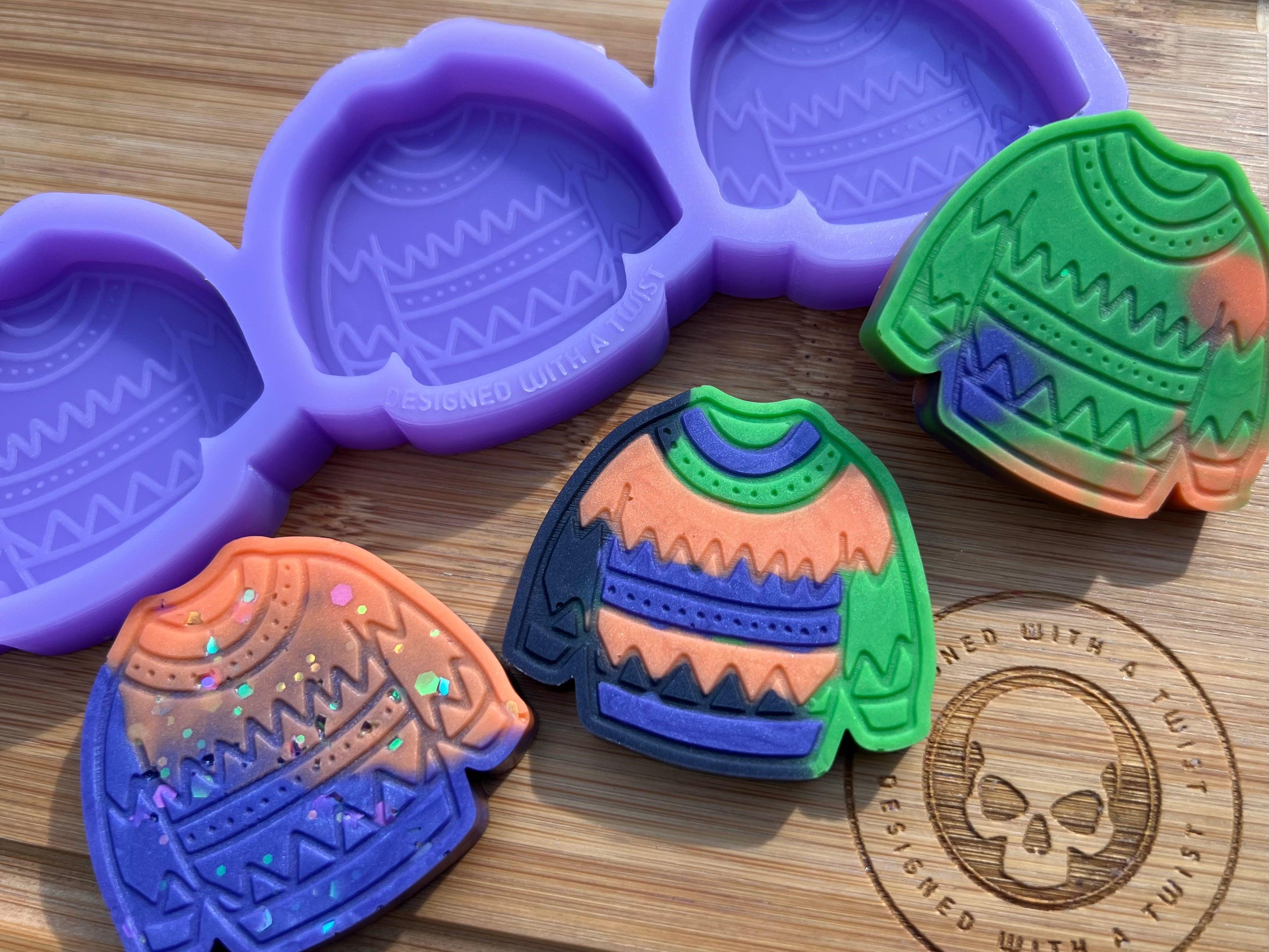 Cosy Jumper Wax Melt Silicone Mold - Designed with a Twist - Top quality silicone molds made in the UK.