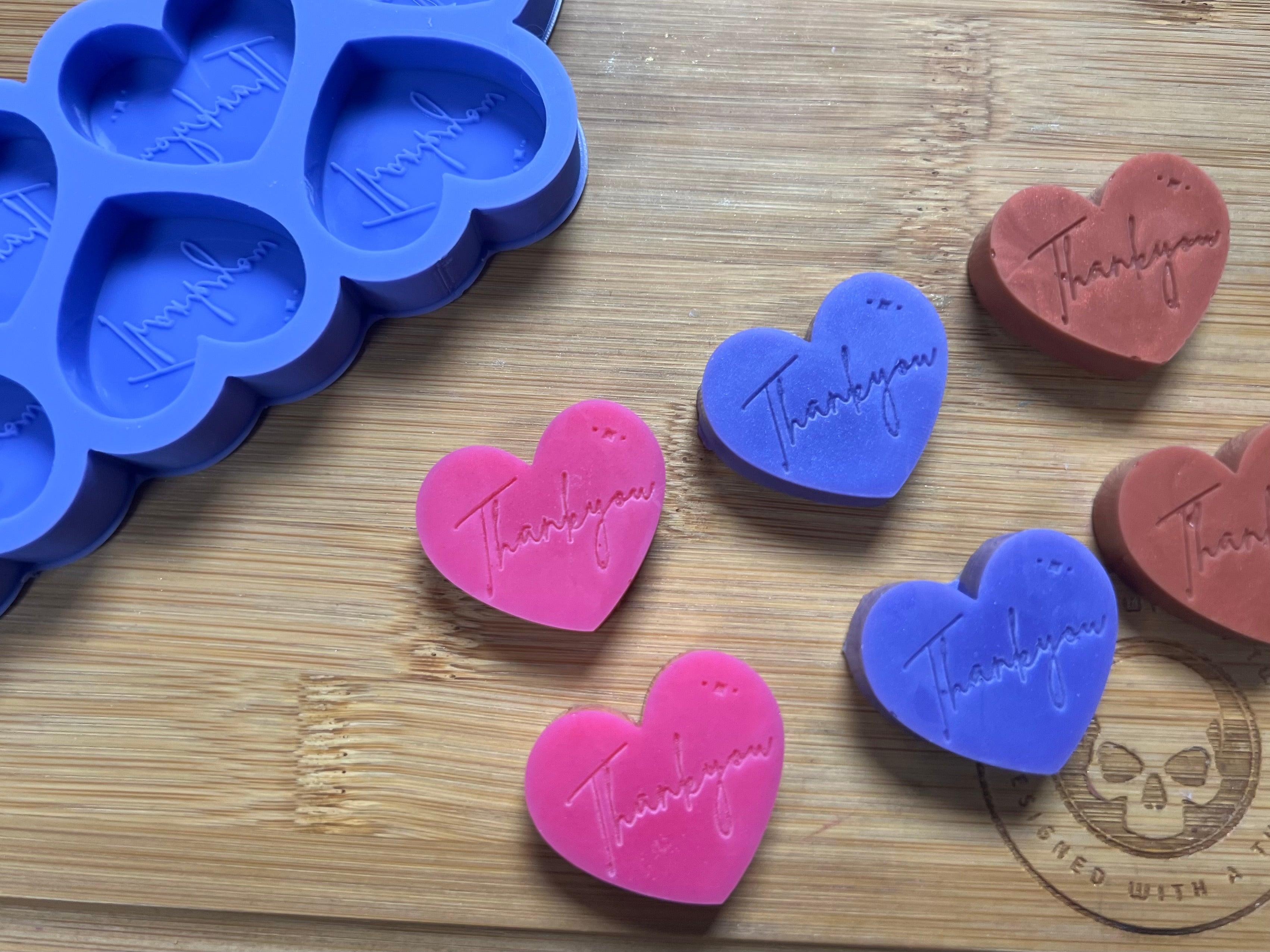 Mini Heart Sample Wax Melt Silicone Mold - Designed with a Twist - Top quality silicone molds made in the UK.