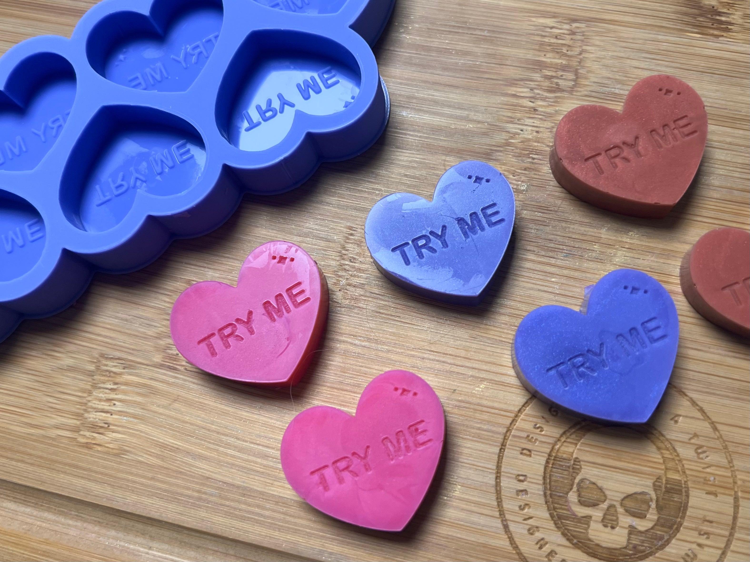 Mini Heart Sample Wax Melt Silicone Mold - Designed with a Twist - Top quality silicone molds made in the UK.