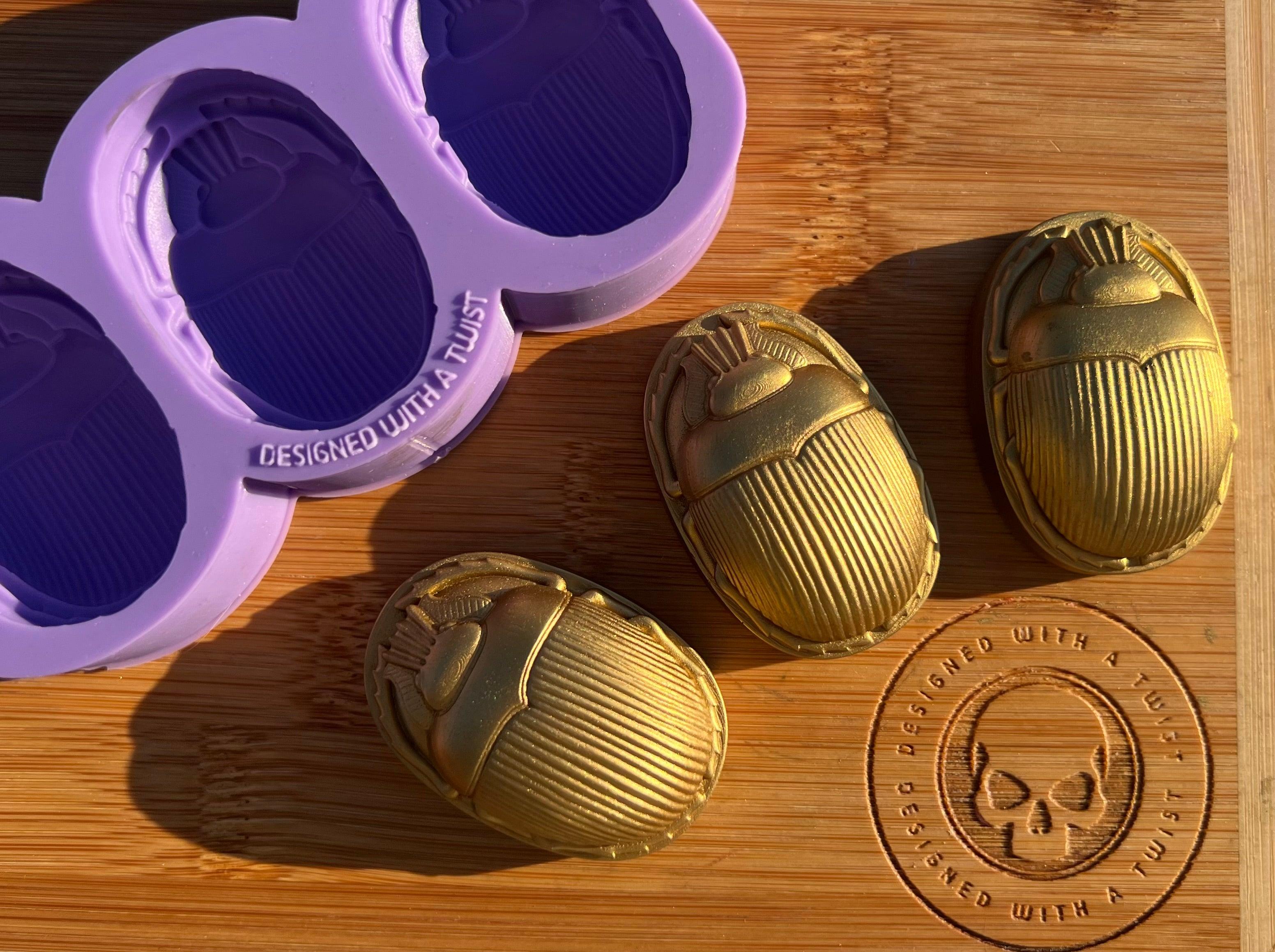 Scarab Wax Melt Silicone Mold - Designed with a Twist - Top quality silicone molds made in the UK.