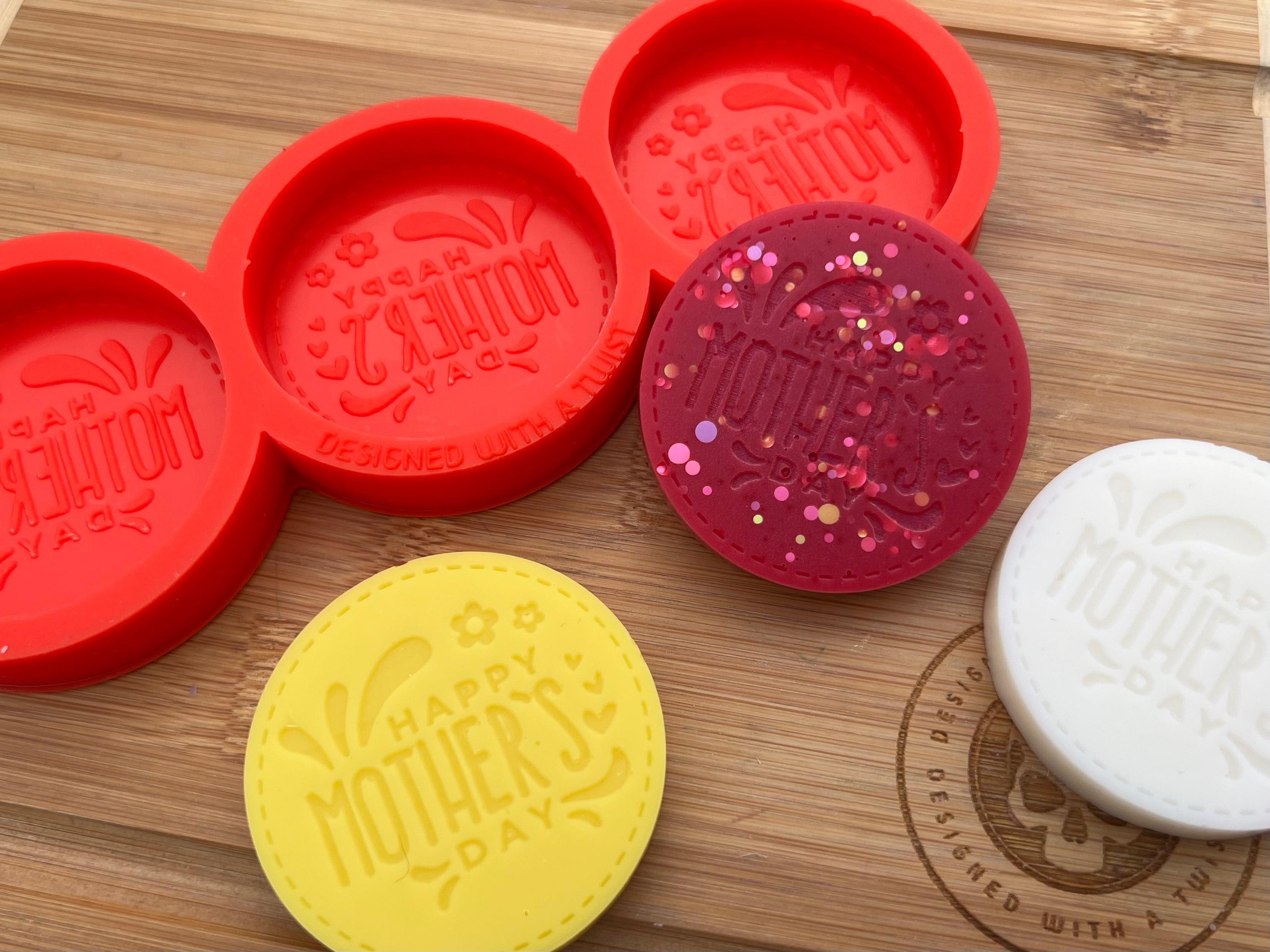 Happy Mothers Day Wax Melt Silicone Mold - Designed with a Twist - Top quality silicone molds made in the UK.
