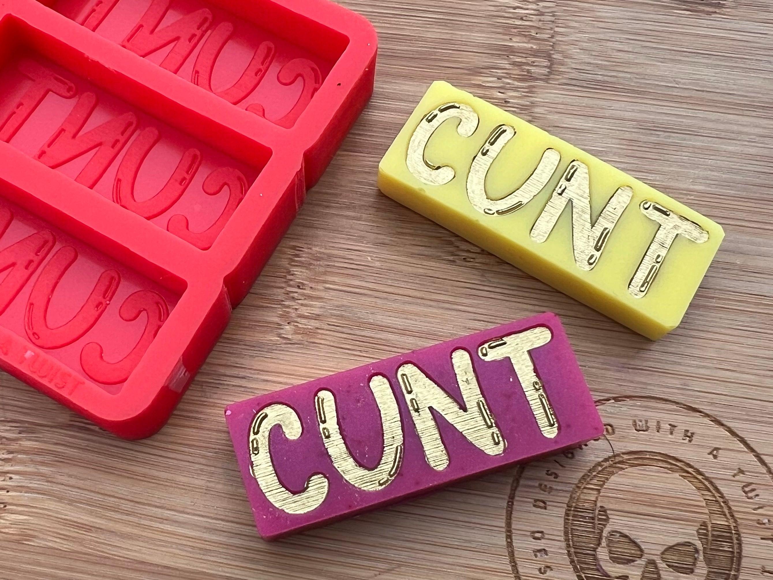 C*NT Wax Melt Silicone Mold - Designed with a Twist - Top quality silicone molds made in the UK.