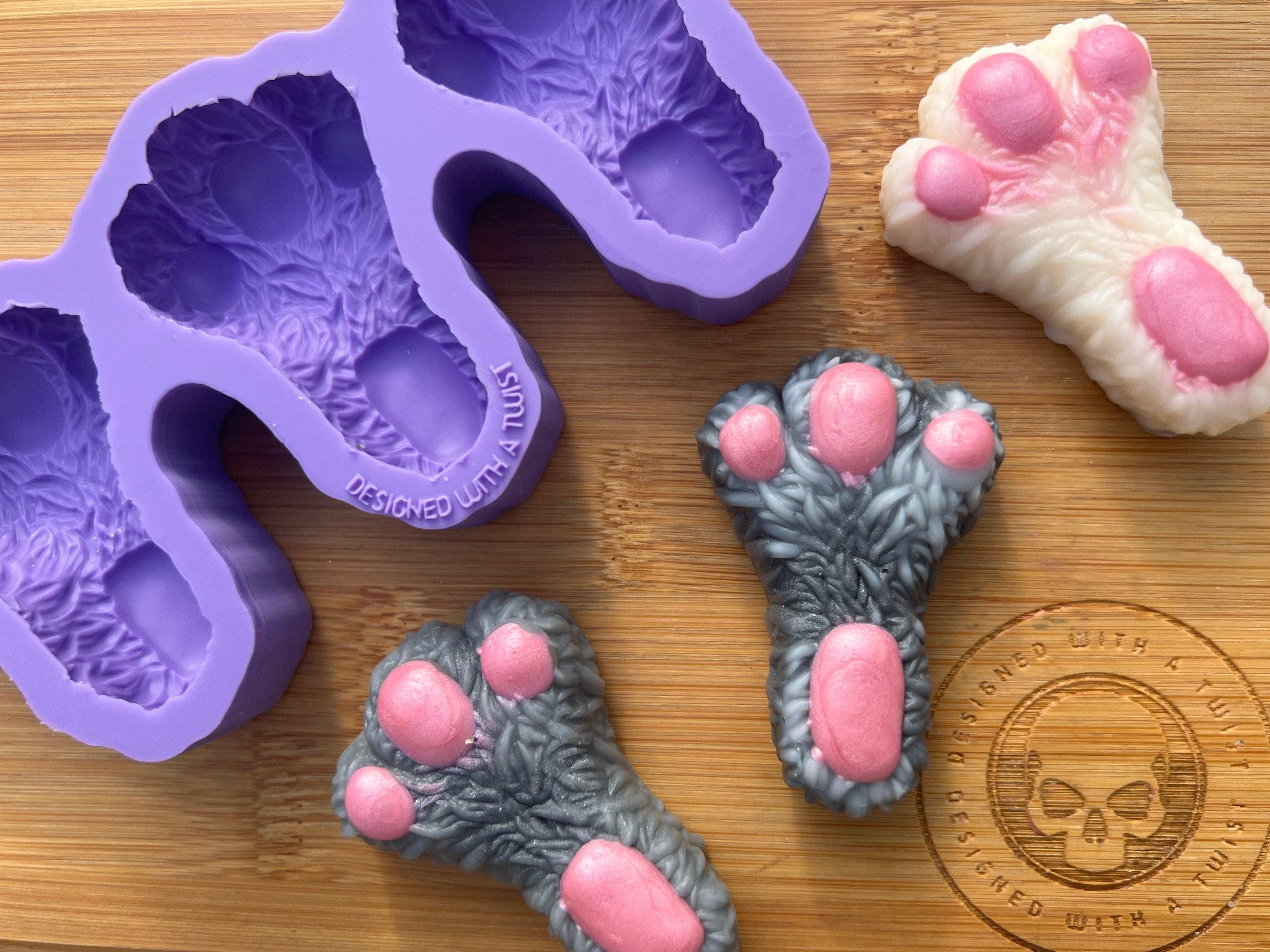 Rabbit Foot Wax Melt Silicone Mold - Designed with a Twist - Top quality silicone molds made in the UK.
