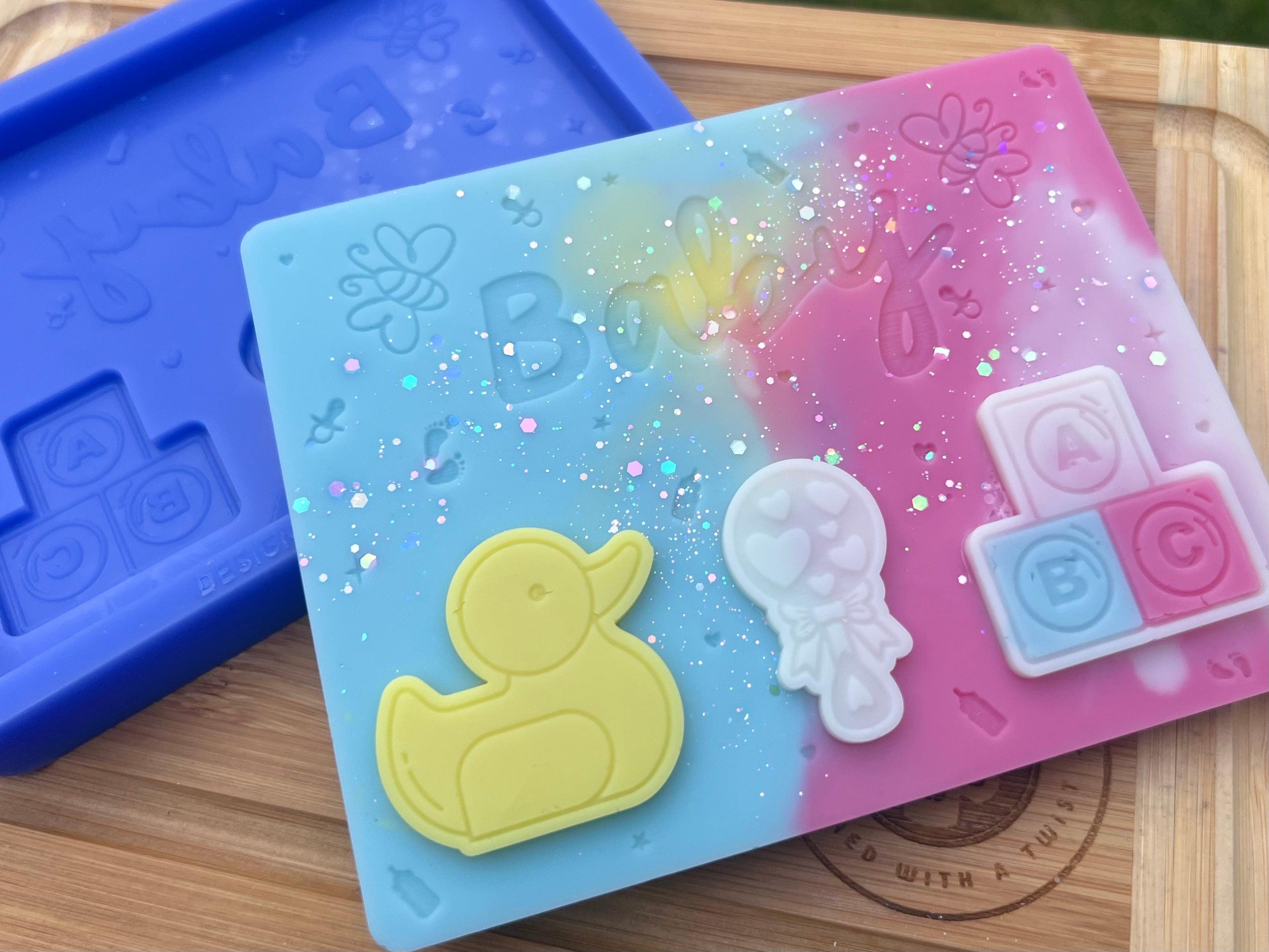 Baby Mini Slab Silicone Mold - Designed with a Twist - Top quality silicone molds made in the UK.