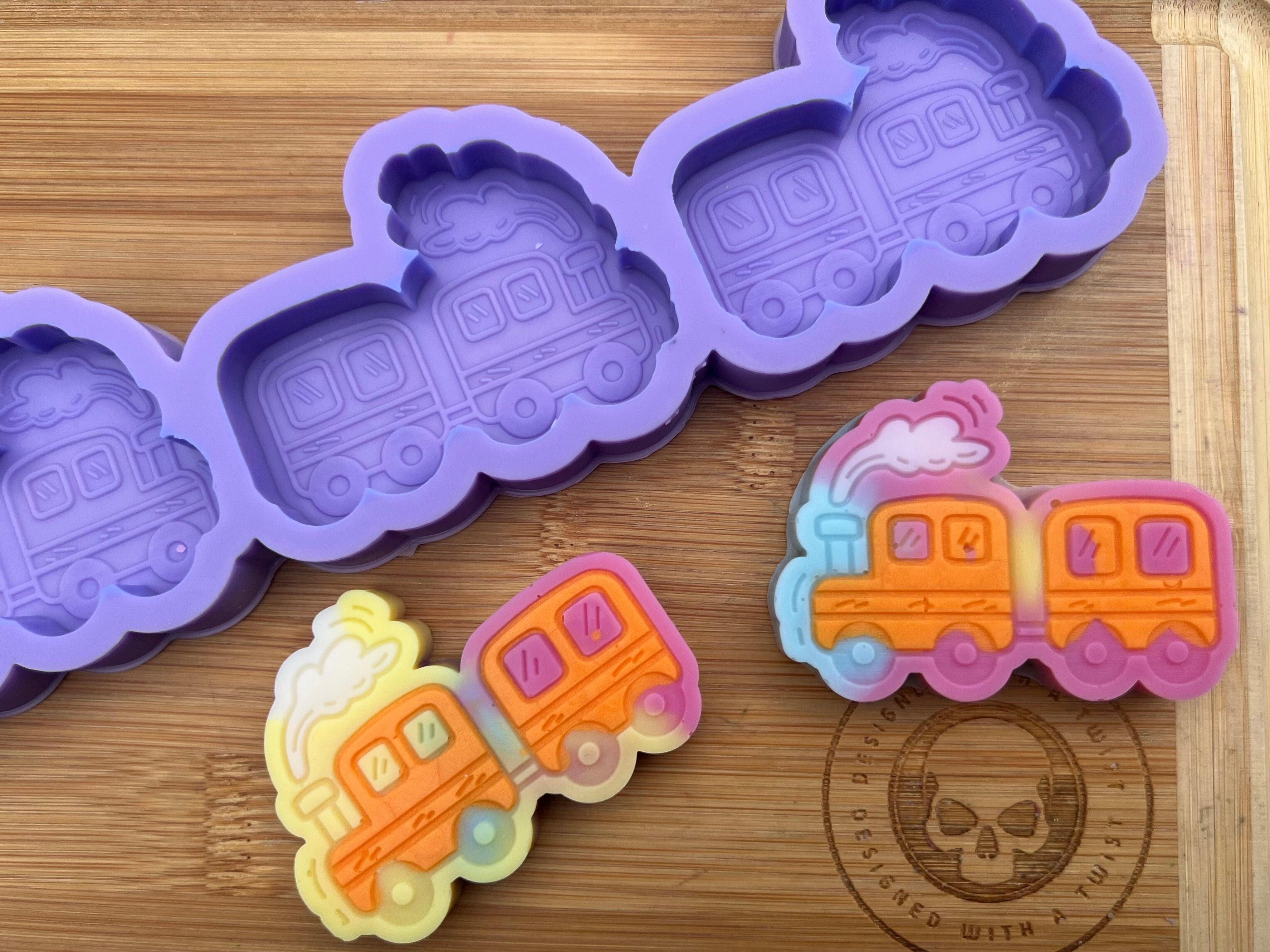 Toy Train Wax Melt Silicone Mold - Designed with a Twist - Top quality silicone molds made in the UK.