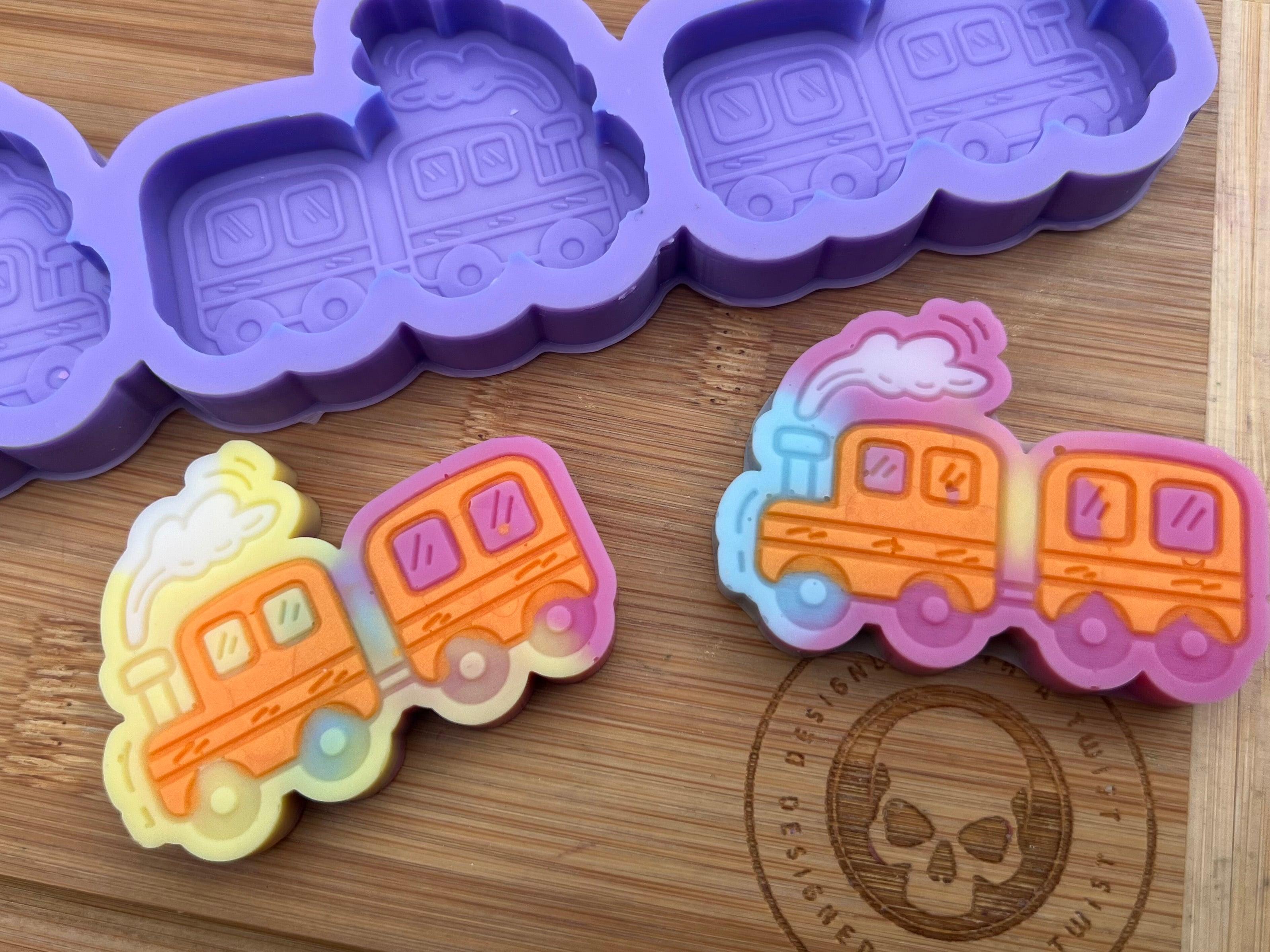 Toy Train Wax Melt Silicone Mold - Designed with a Twist - Top quality silicone molds made in the UK.