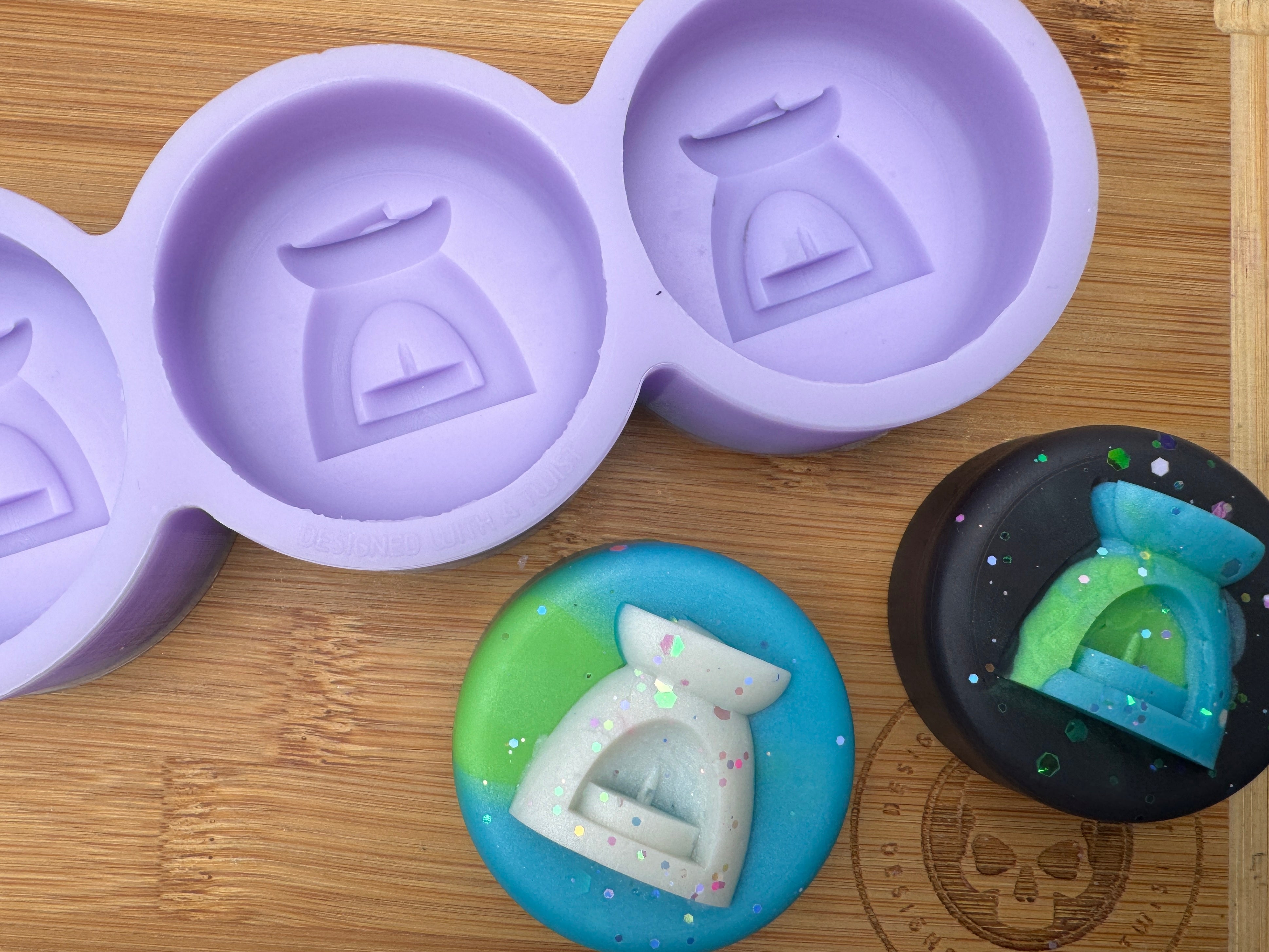 Round 3D Burner Silicone Mold