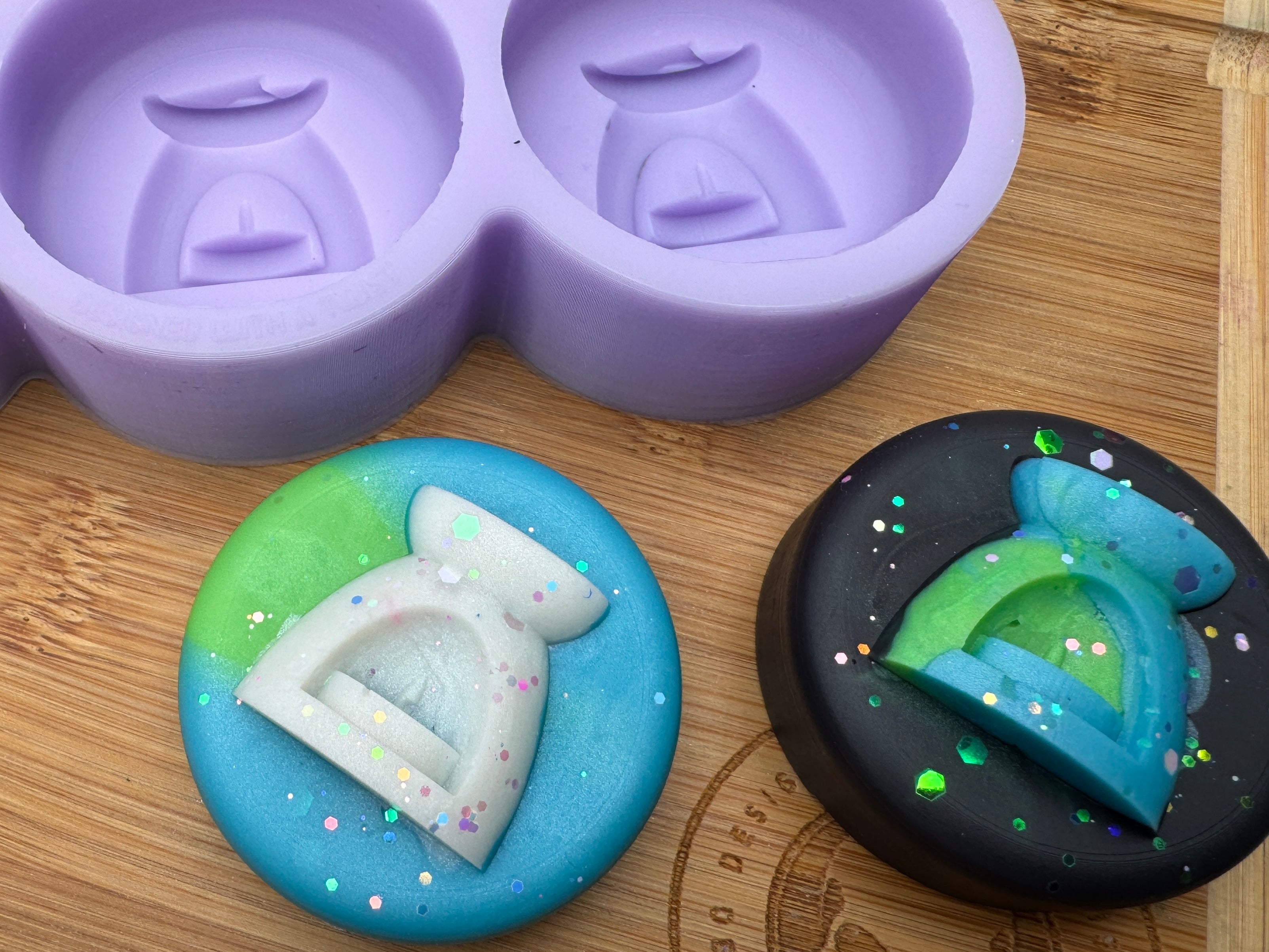 Round 3D Burner Silicone Mold