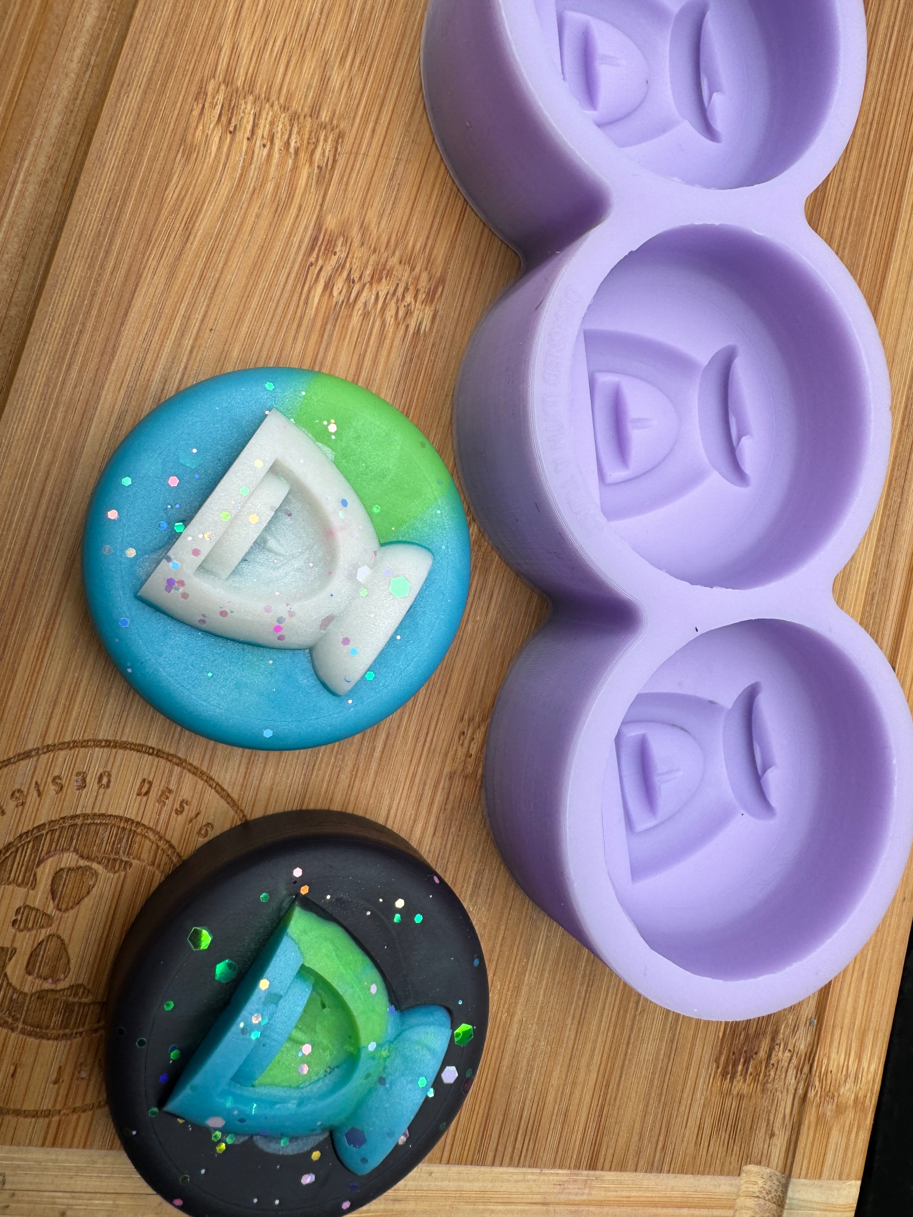 Round 3D Burner Silicone Mold