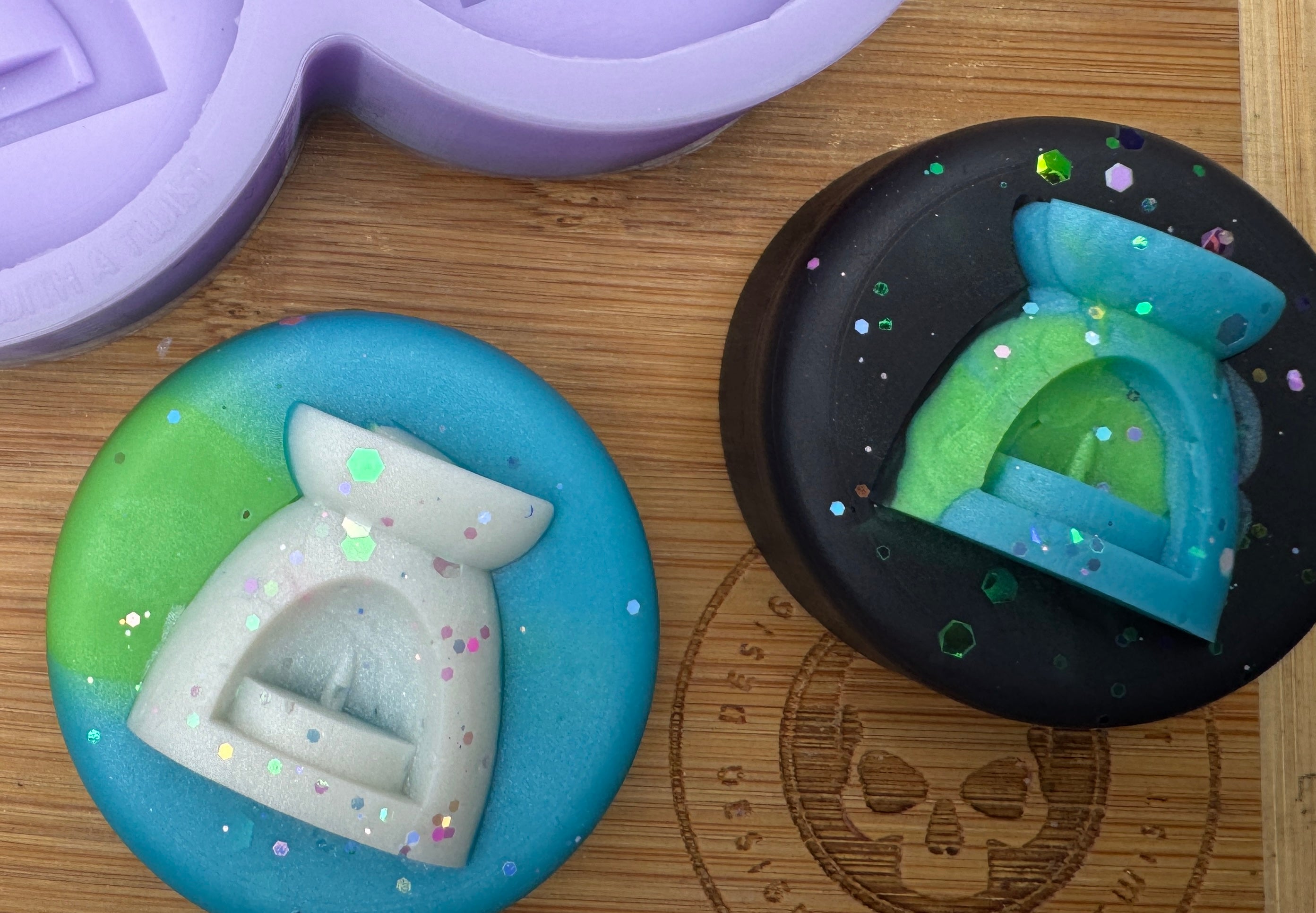 Round 3D Burner Silicone Mold