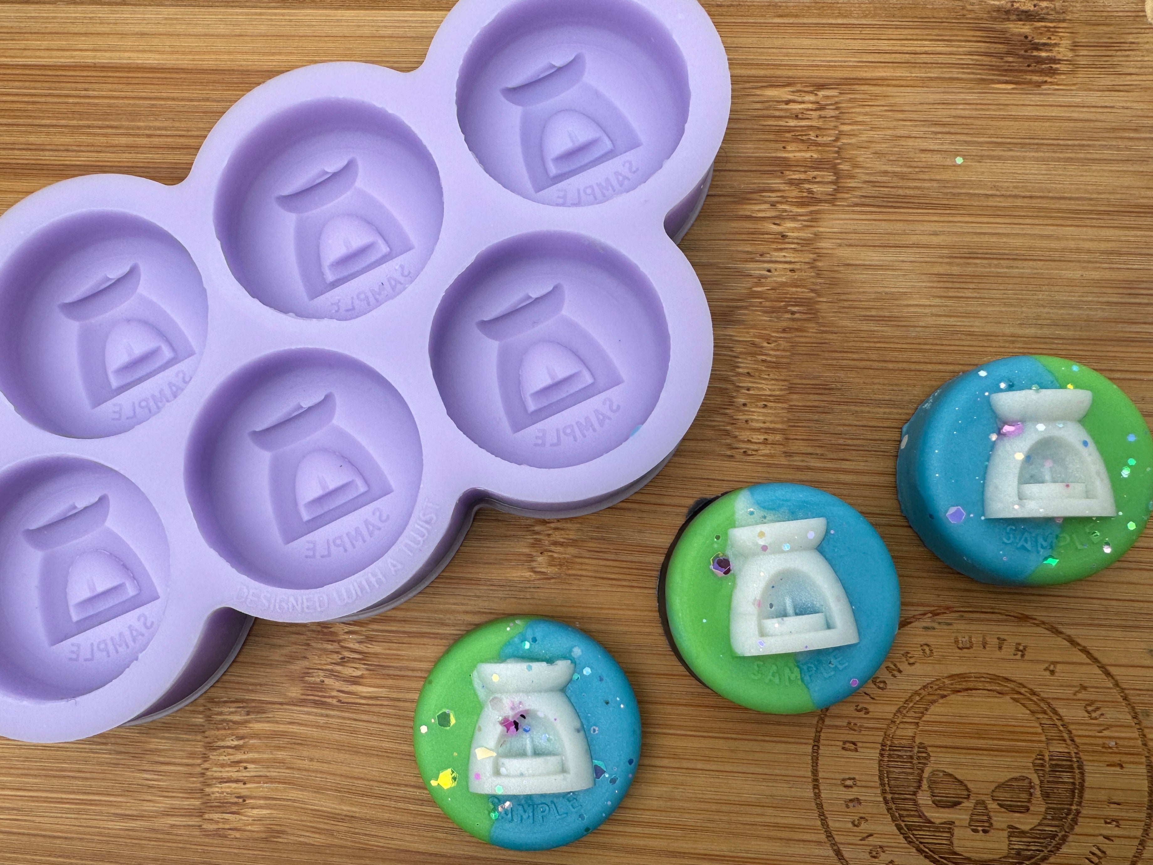 Mini Round Sample Burner Silicone Mold