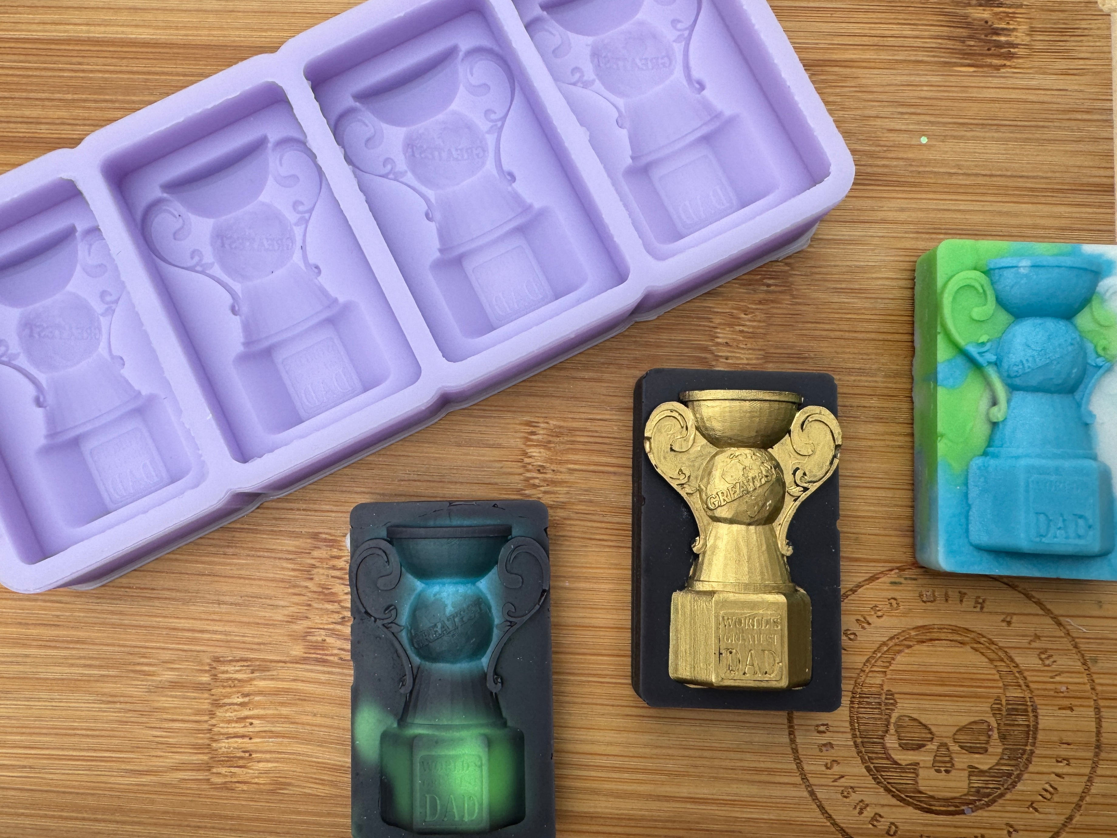 Greatest Dad Trophy Silicone Mold - HoBa Edition