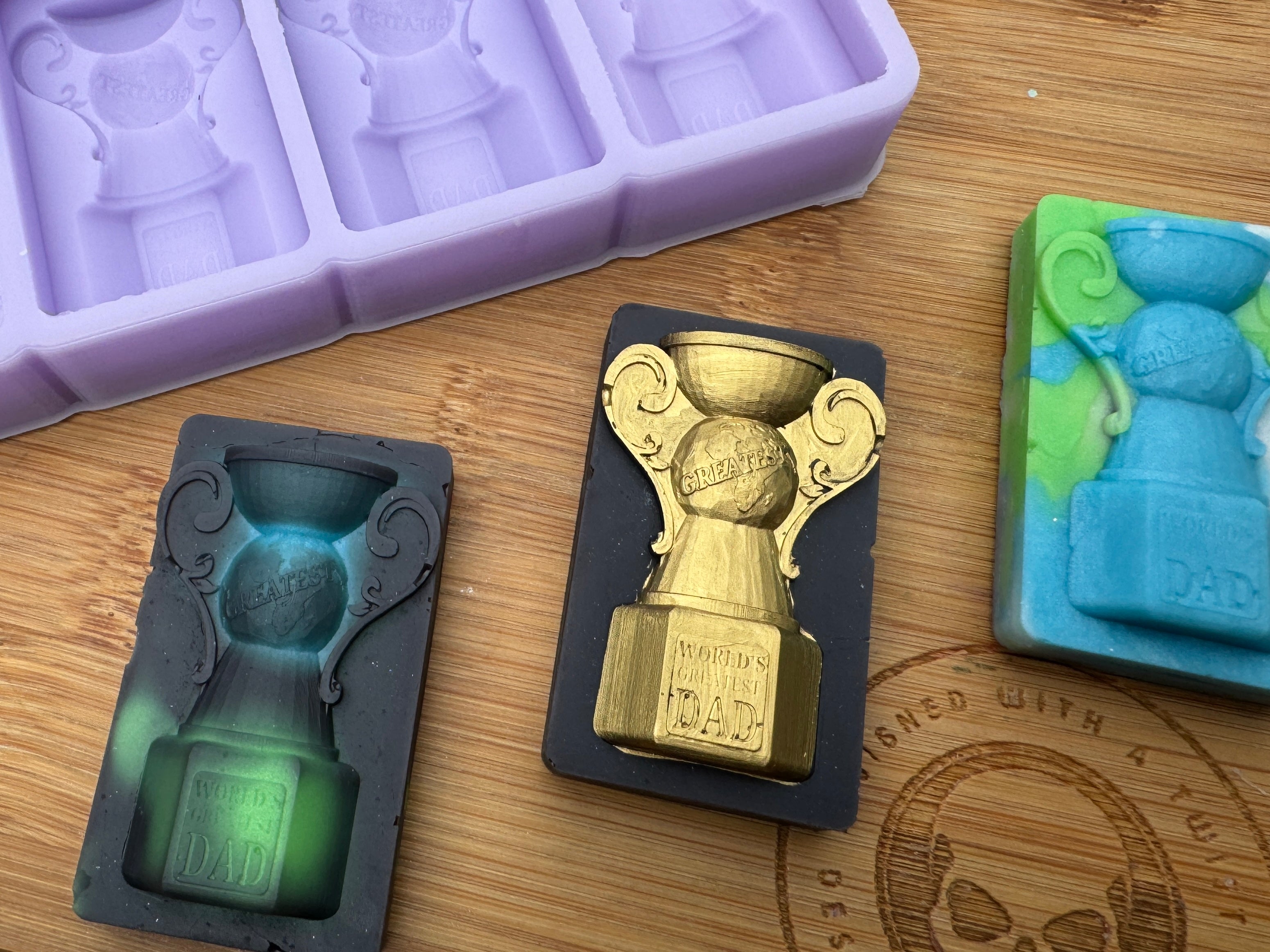 Greatest Dad Trophy Silicone Mold - HoBa Edition
