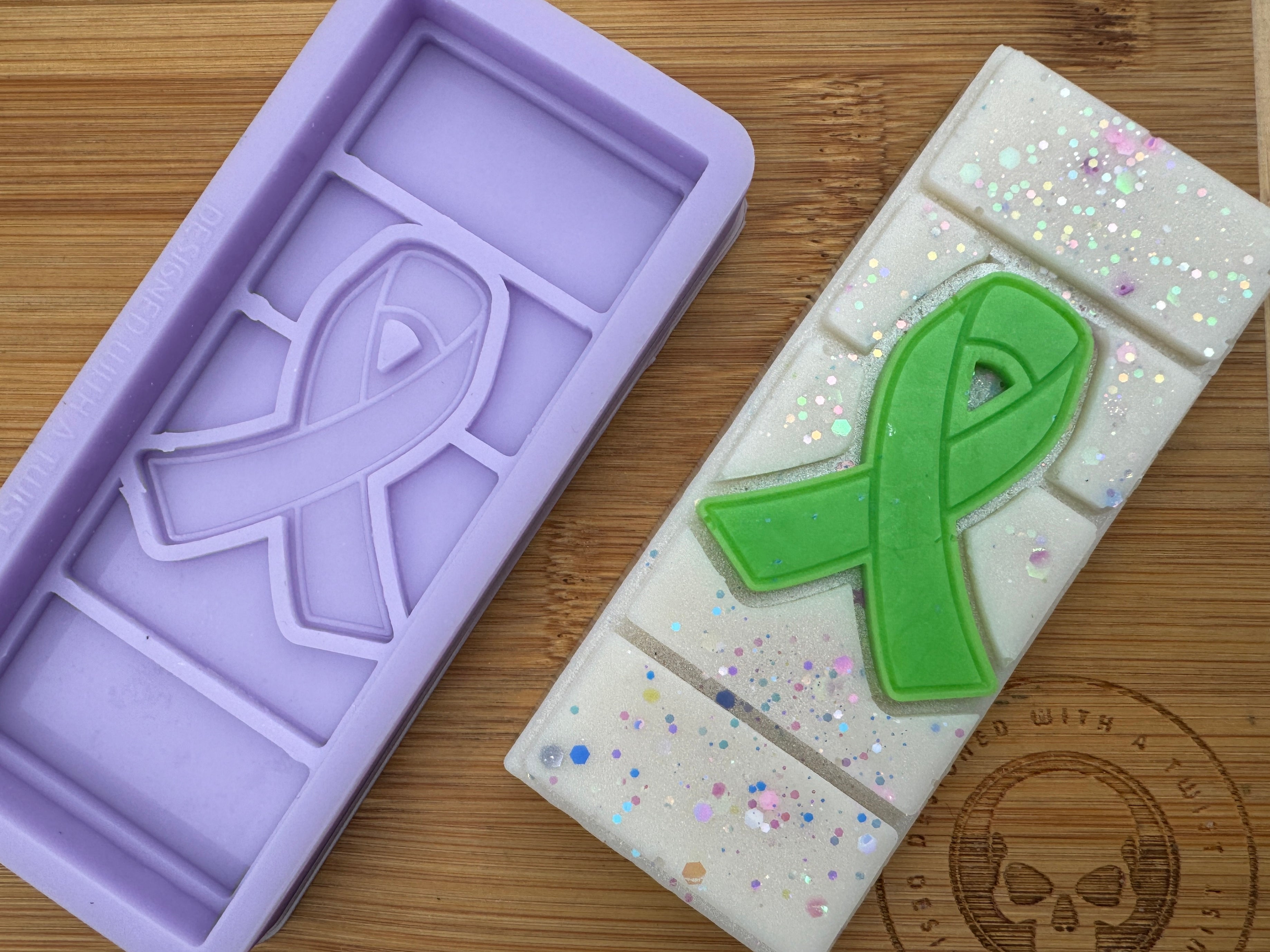 Awareness Ribbon Snapbar Silicone Mold