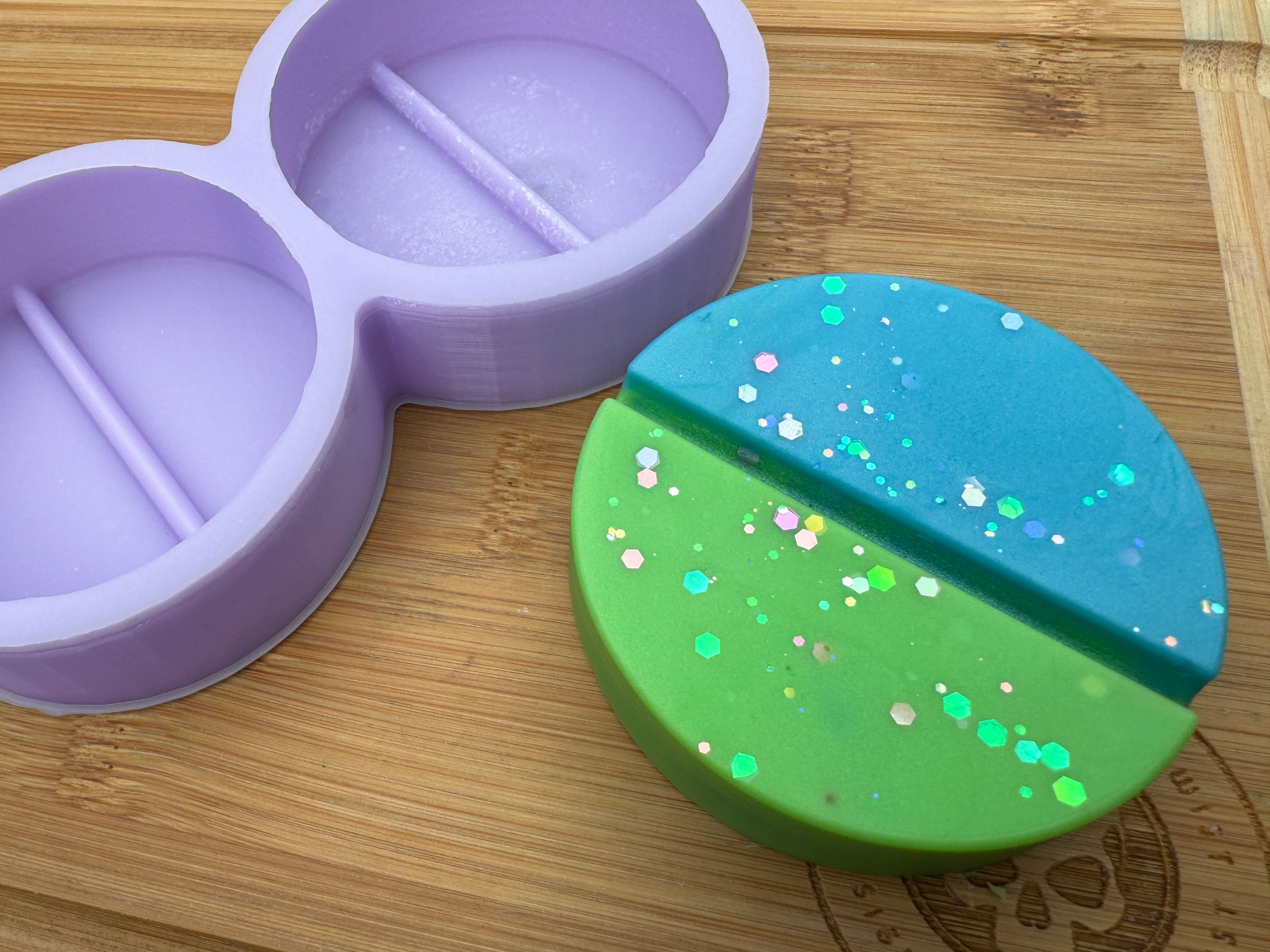 Round Duo Snap Silicone Mold