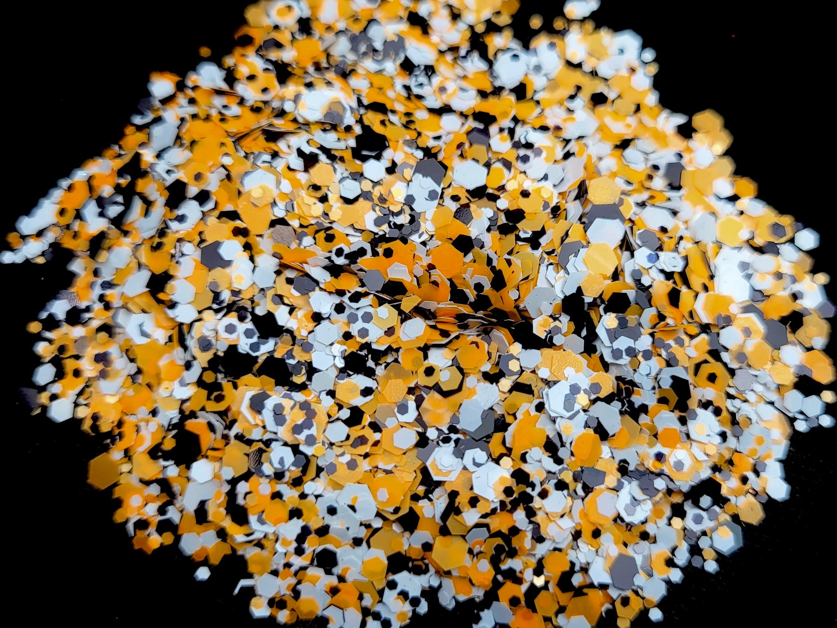 Jack O Lantern - Glitter Bag 10g - Designed with a Twist - Top quality silicone molds made in the UK.