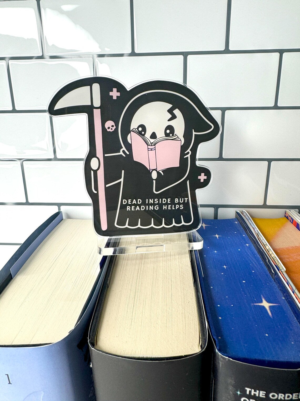 Dead Inside Reaper Book Shelf Buddy