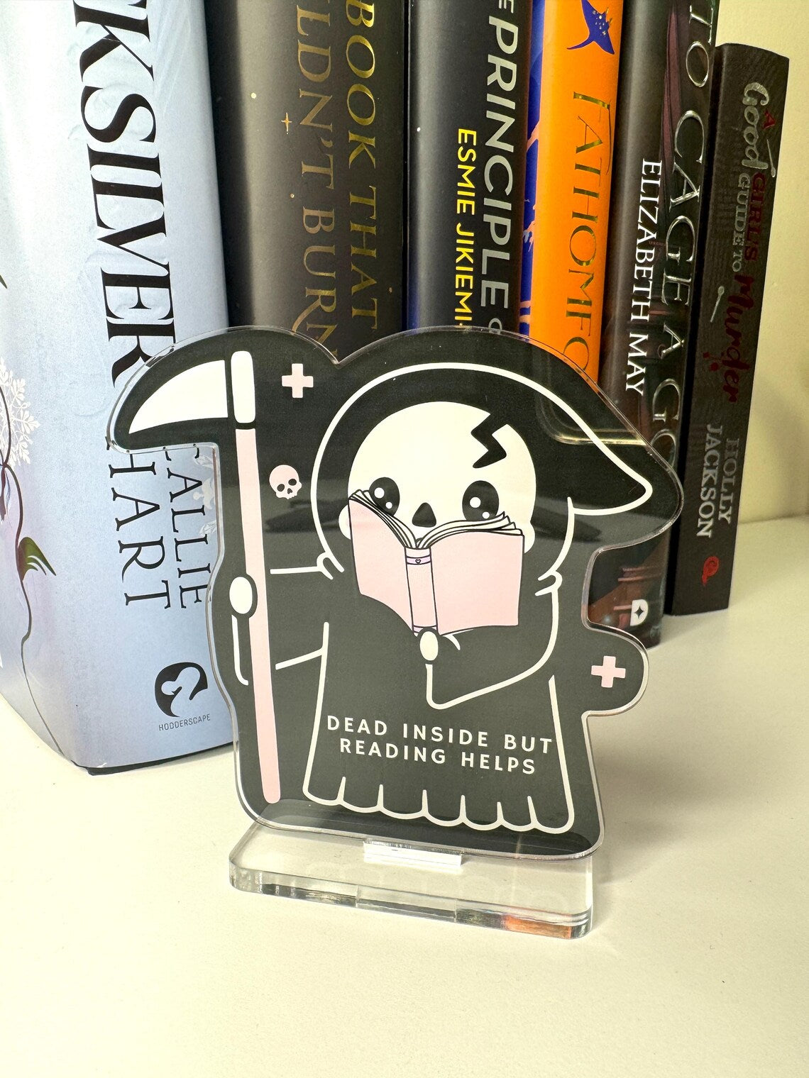 Dead Inside Reaper Book Shelf Buddy