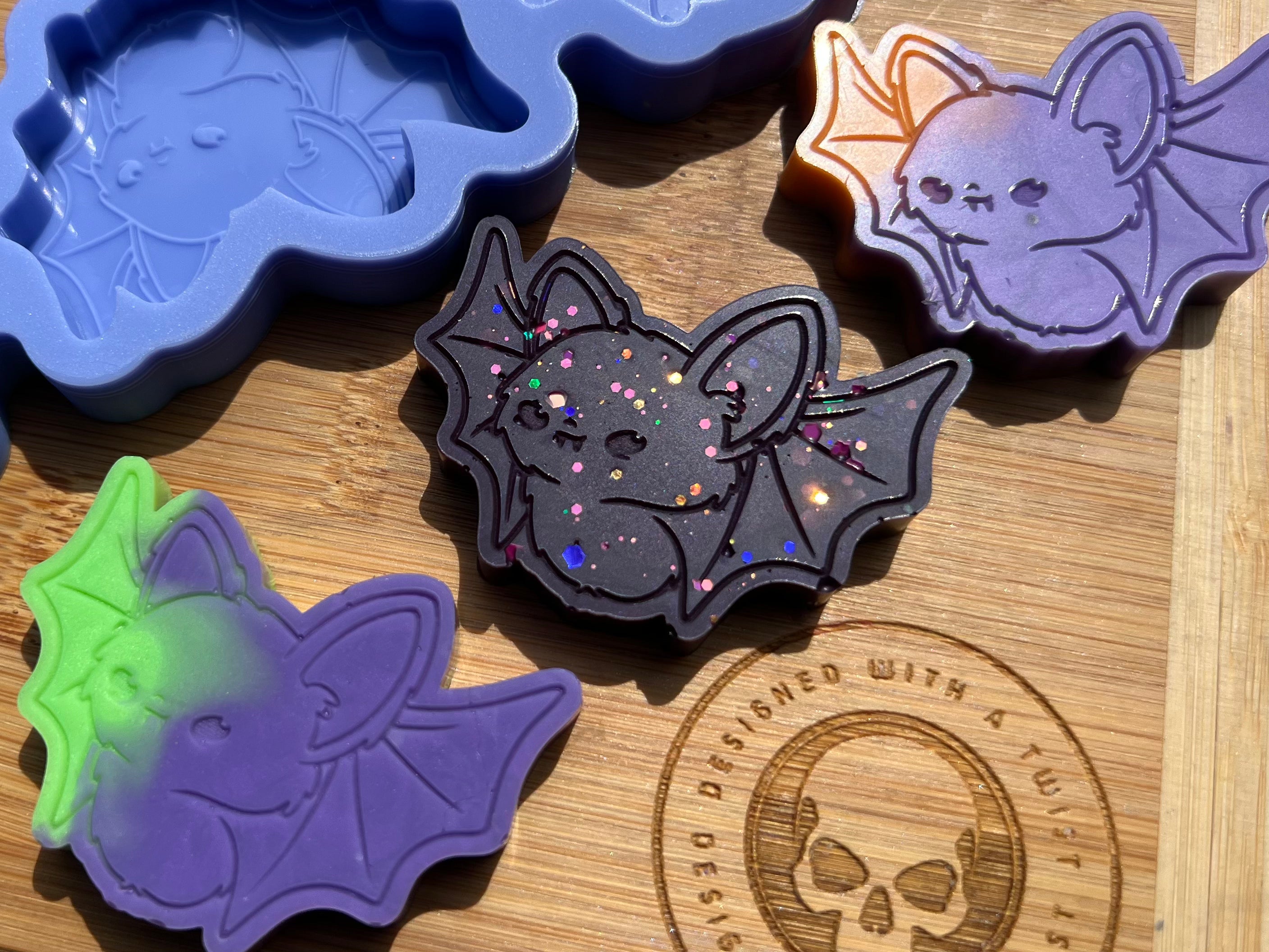 Bat Wax Melt Silicone Mold - Designed with a Twist - Top quality silicone molds made in the UK.