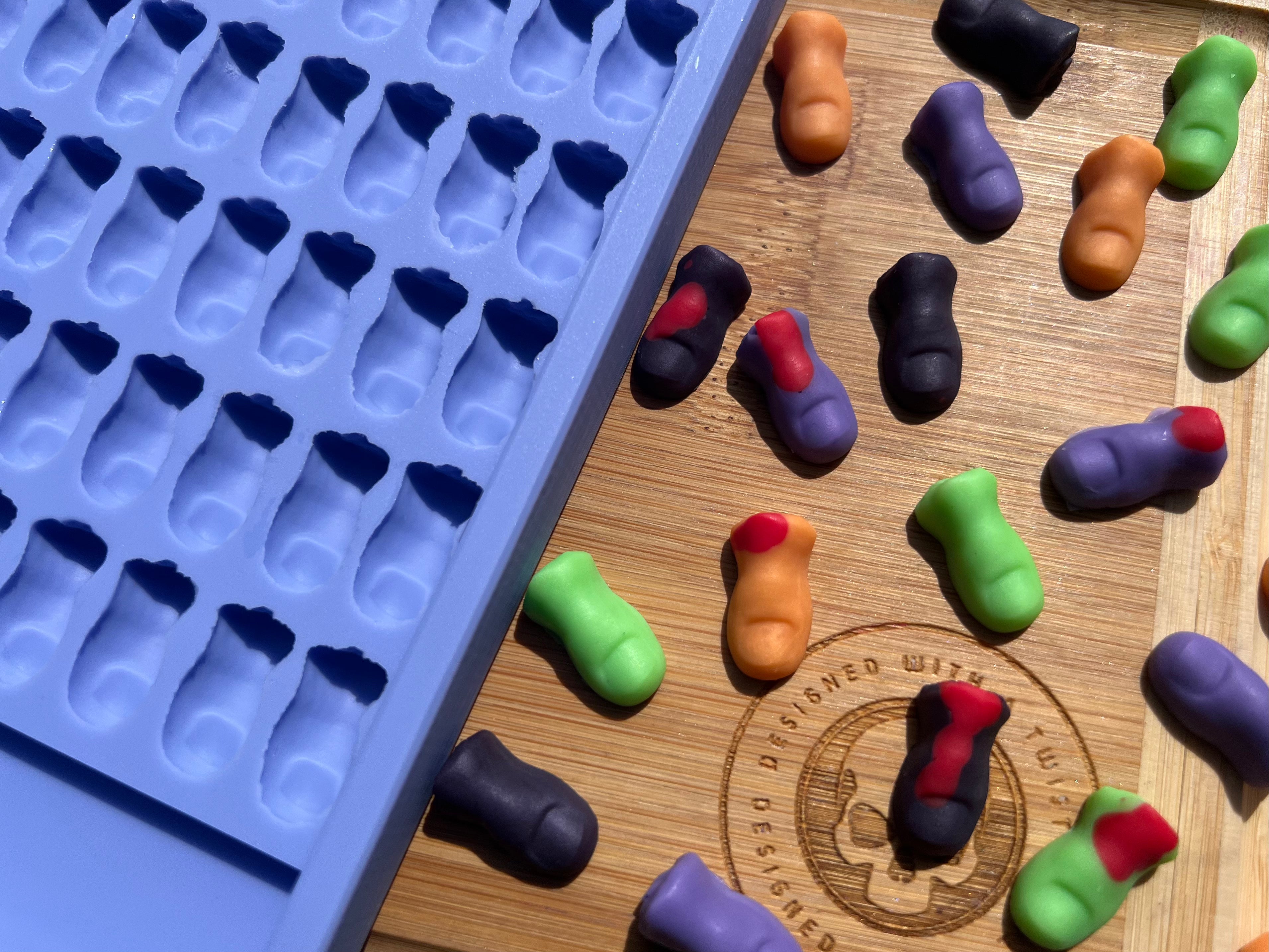 3D Severed Toe Scrape n Scoop Wax Silicone Mold - Designed with a Twist - Top quality silicone molds made in the UK.