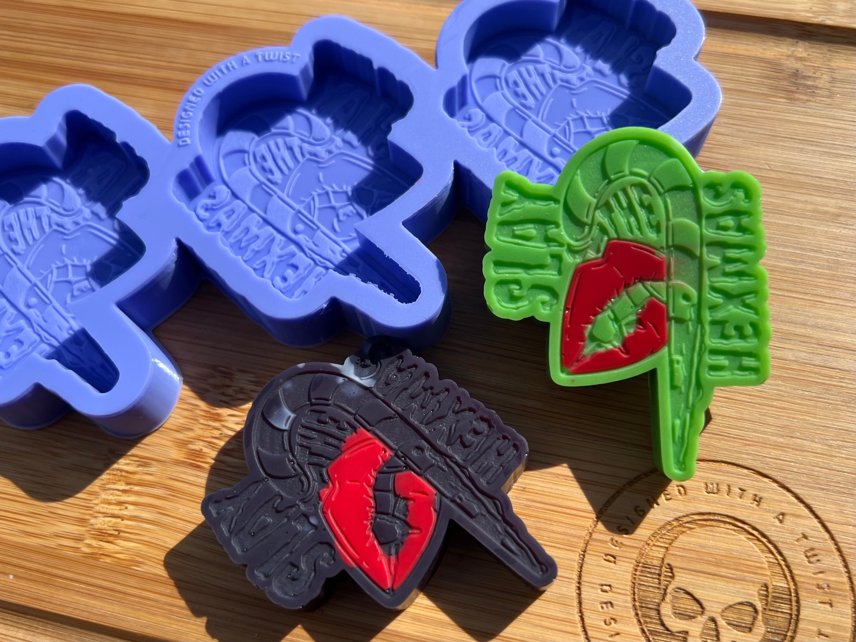 Slay the Hexmas Wax Melt Silicone Mold - Designed with a Twist - Top quality silicone molds made in the UK.