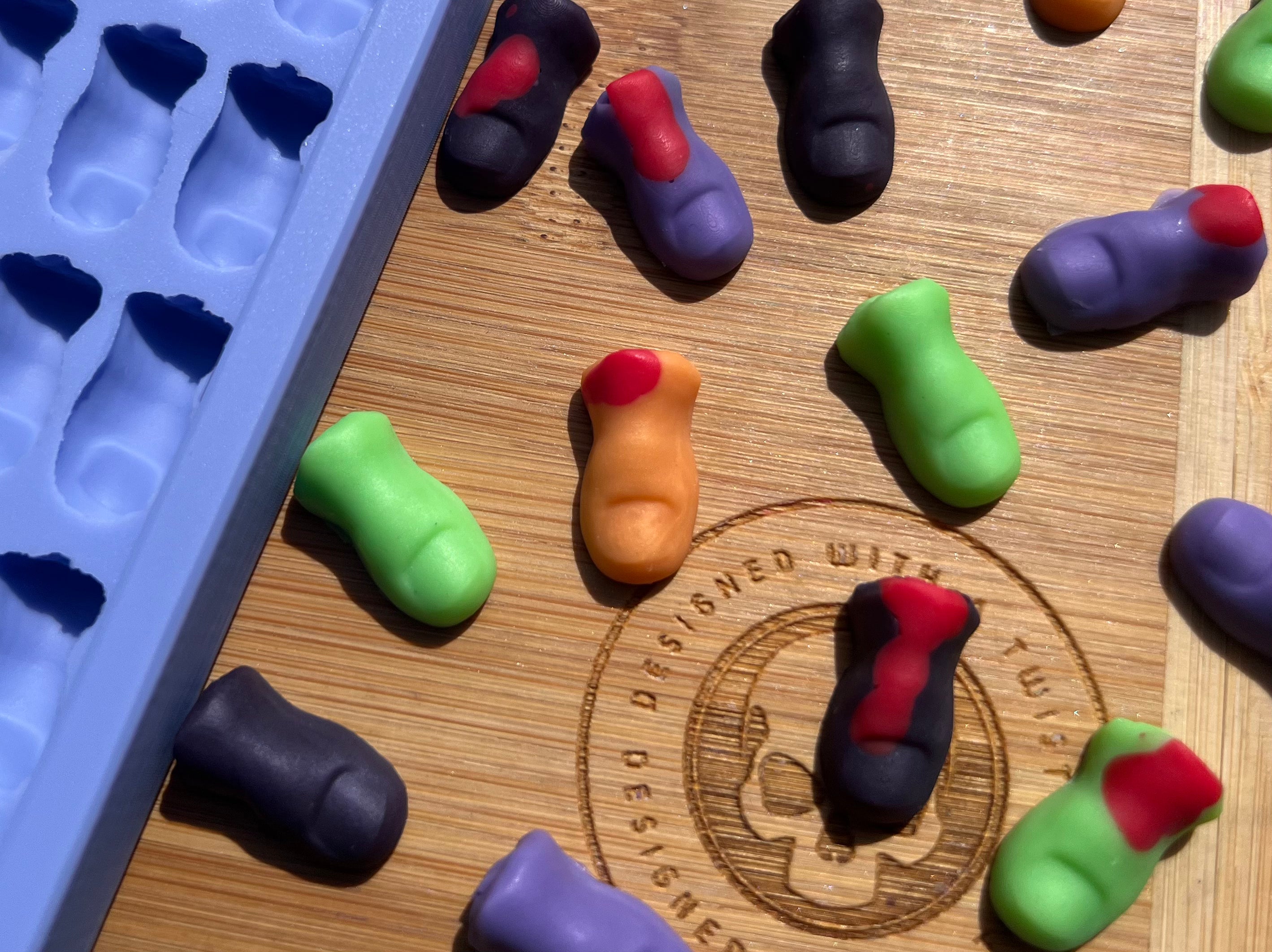 3D Severed Toe Scrape n Scoop Wax Silicone Mold - Designed with a Twist - Top quality silicone molds made in the UK.