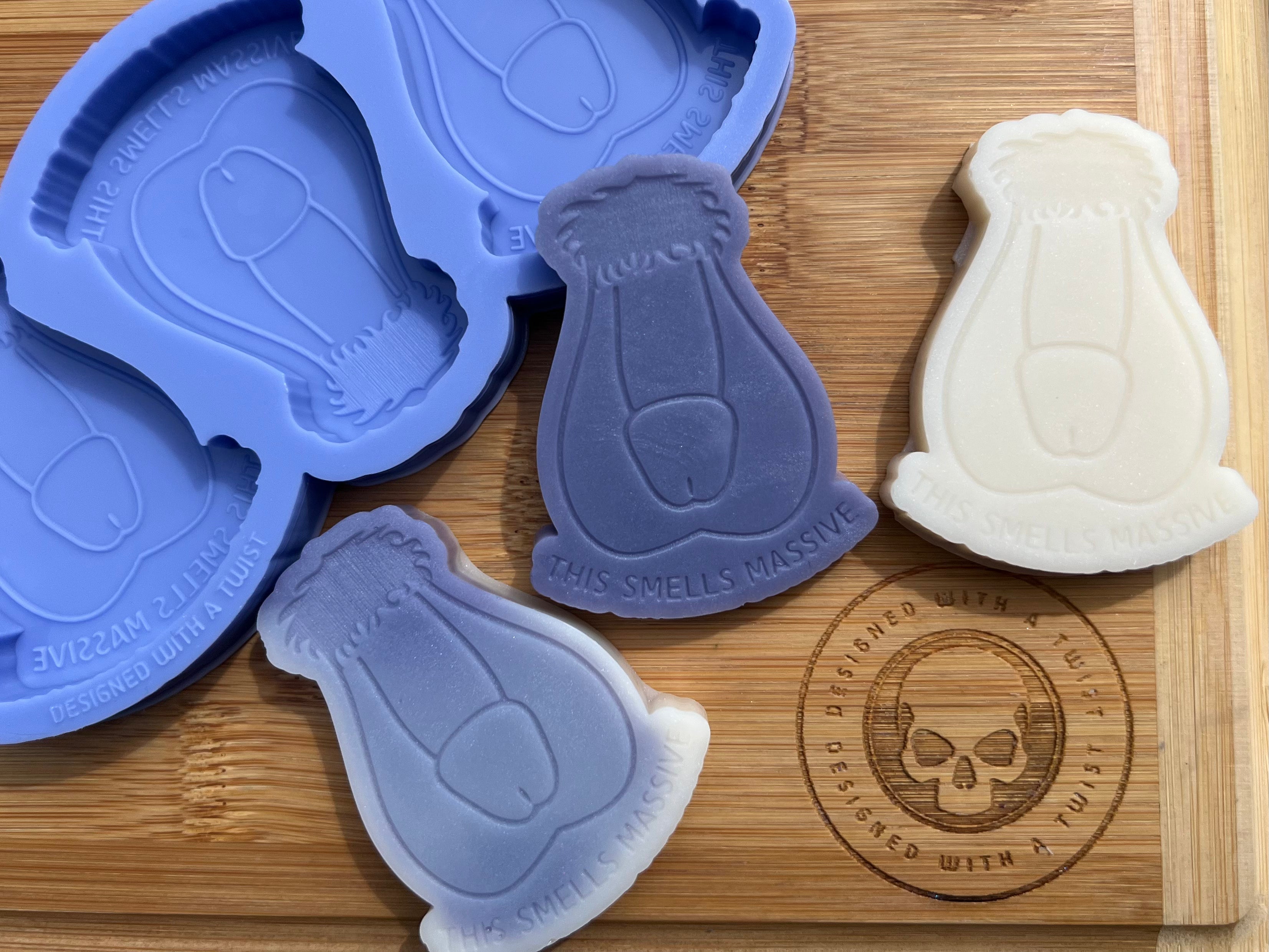 This Smells Massive Wax Melt Silicone Mold - Designed with a Twist - Top quality silicone molds made in the UK.