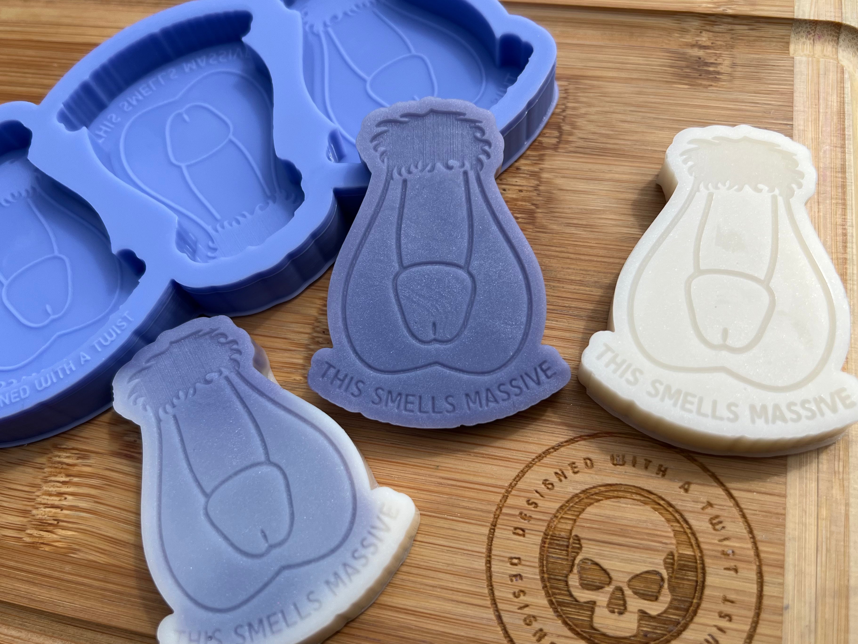 This Smells Massive Wax Melt Silicone Mold - Designed with a Twist - Top quality silicone molds made in the UK.
