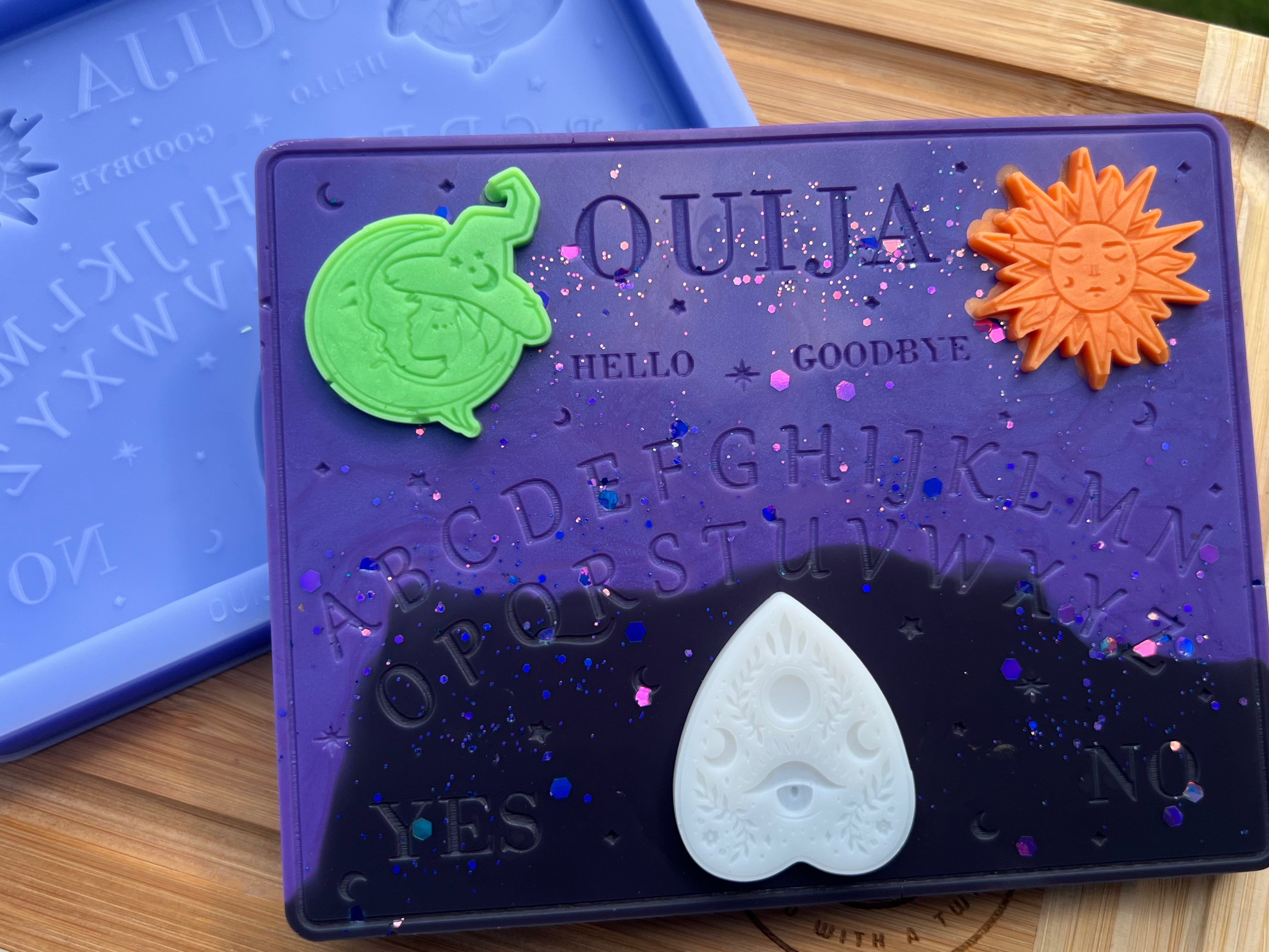 Ouija Board Slab Silicone Mold - Designed with a Twist - Top quality silicone molds made in the UK.