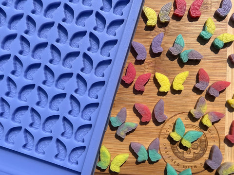 Fairy Wing Scrape n Scoop Wax Silicone Mold - Designed with a Twist - Top quality silicone molds made in the UK.