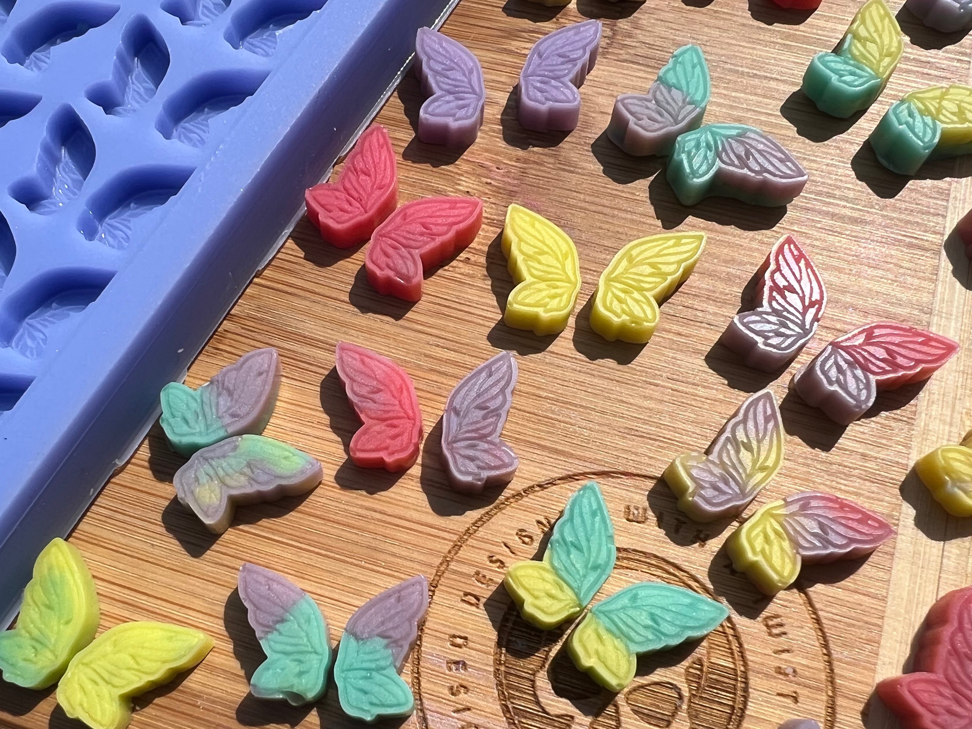 Fairy Wing Scrape n Scoop Wax Silicone Mold - Designed with a Twist - Top quality silicone molds made in the UK.