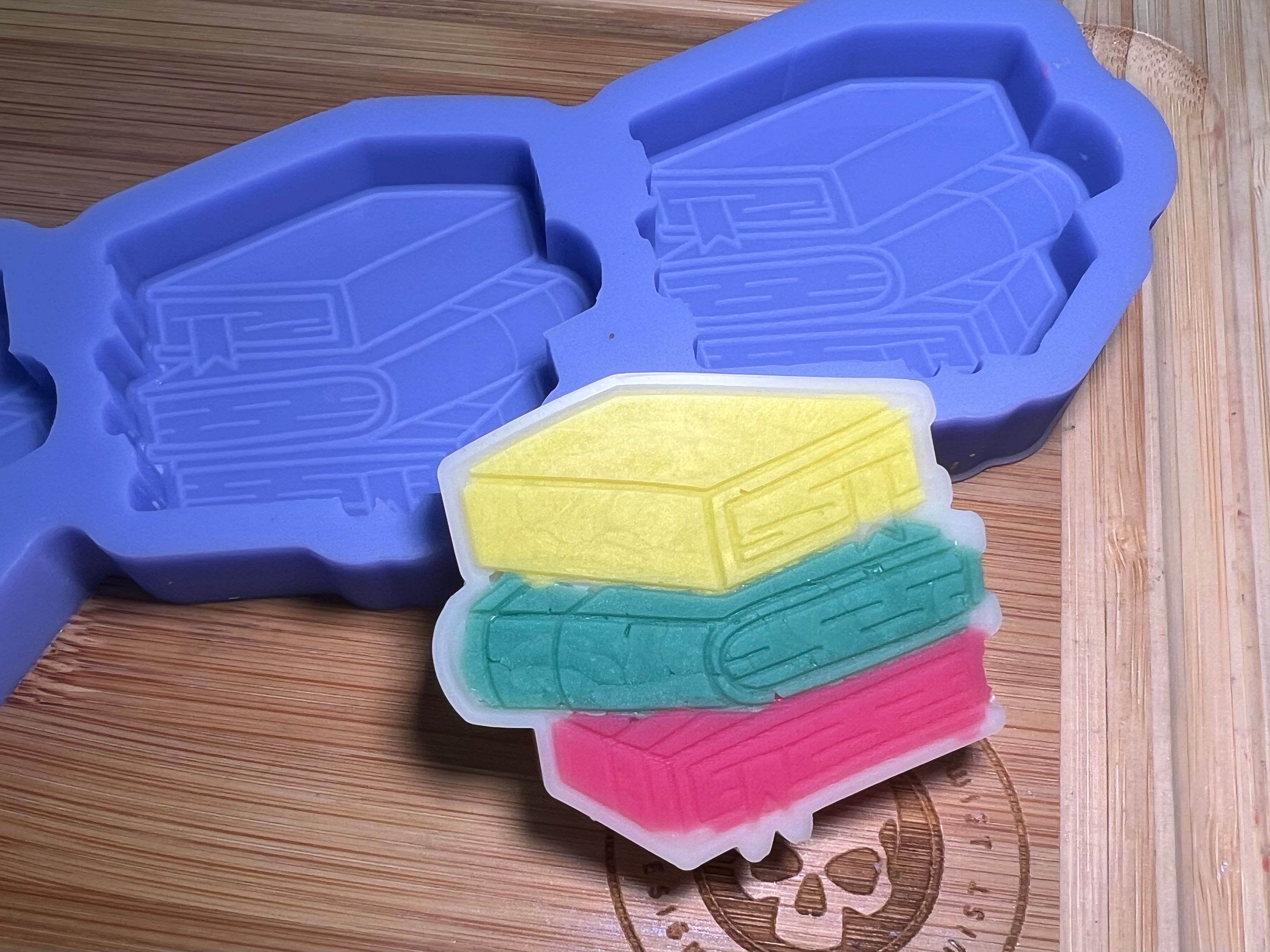 Fairytale Book Stack Wax Melt Silicone Mold - Designed with a Twist - Top quality silicone molds made in the UK.