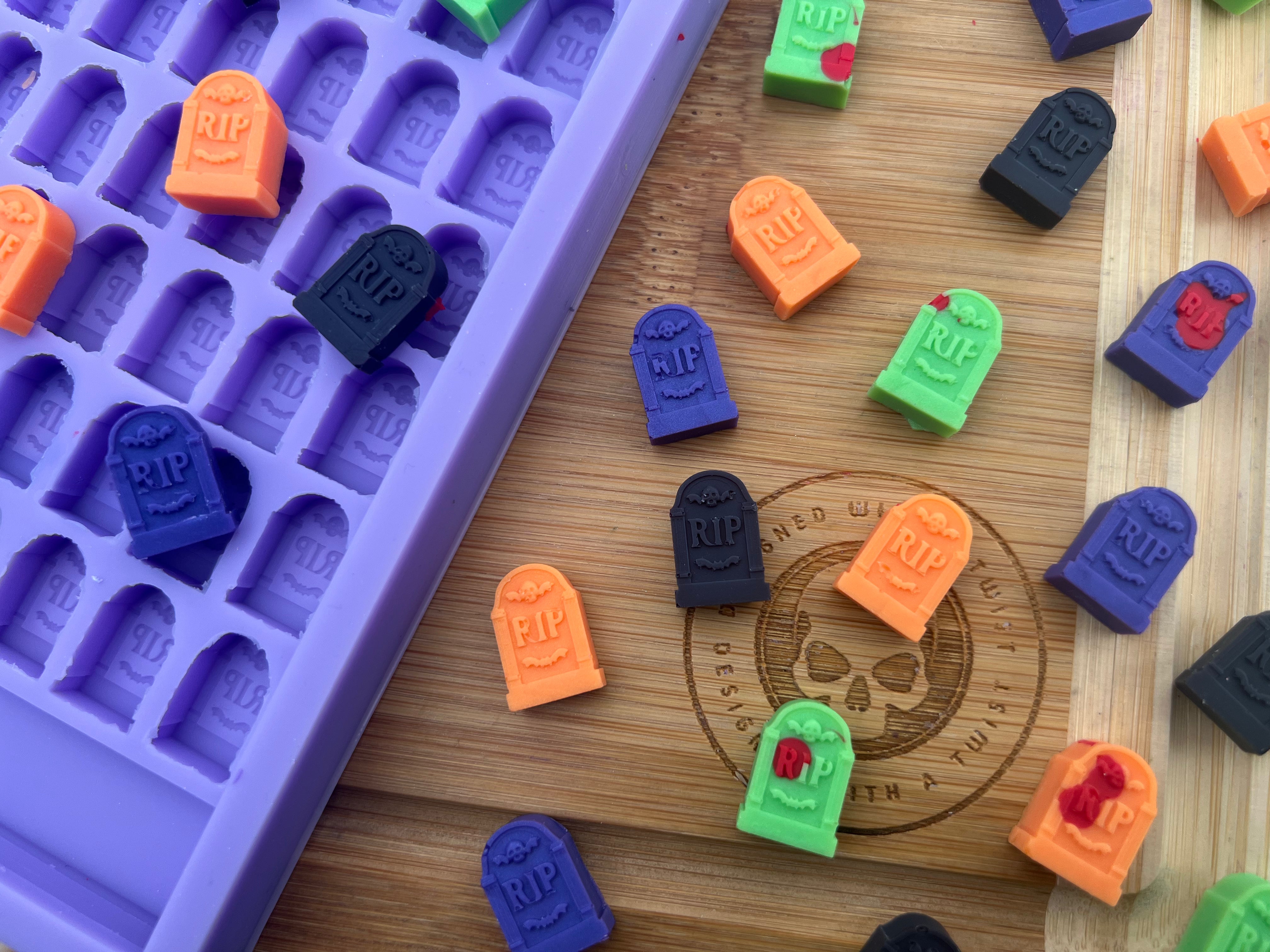 3D Tombstone Scrape n Scoop Wax Silicone Mold - Designed with a Twist - Top quality silicone molds made in the UK.