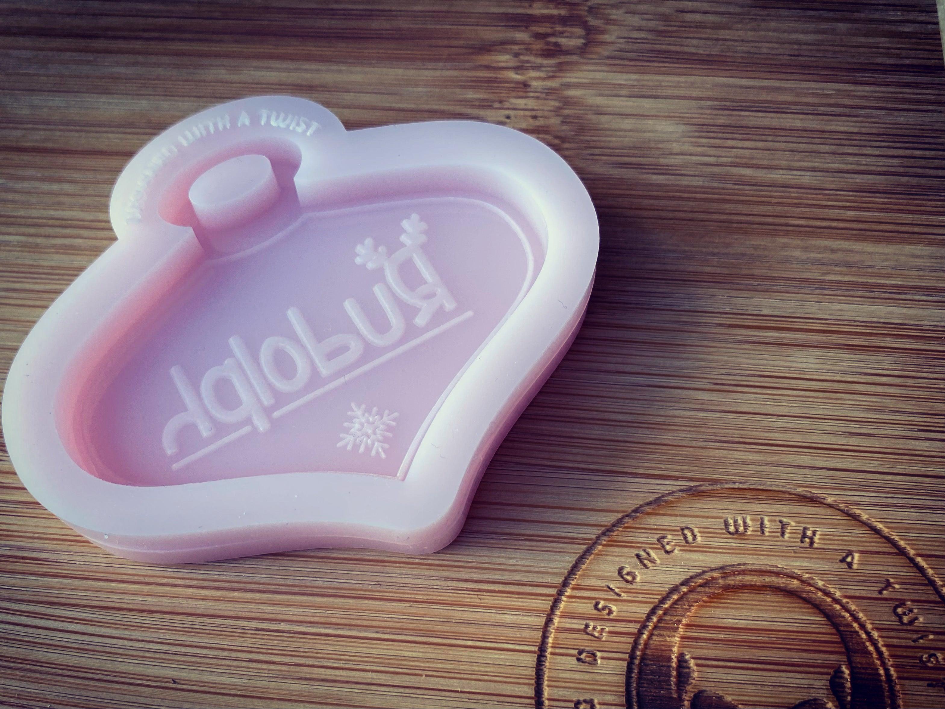 Rudolph's Lost Name Tag Silicone Mold - Designed with a Twist - Top quality silicone molds made in the UK.