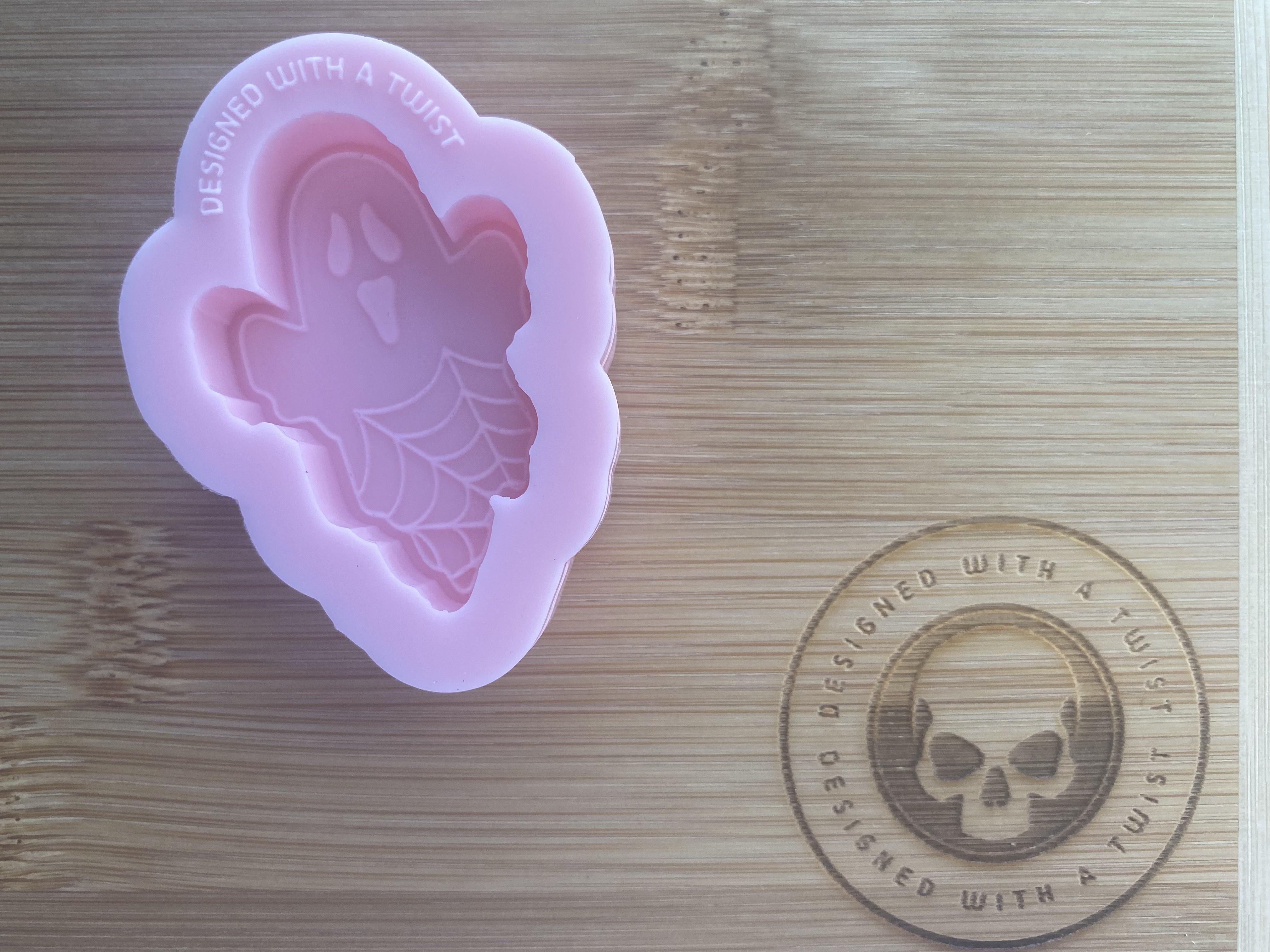 Ghostie Wax Melt Tart Silicone Mold - Designed with a Twist - Top quality silicone molds made in the UK.