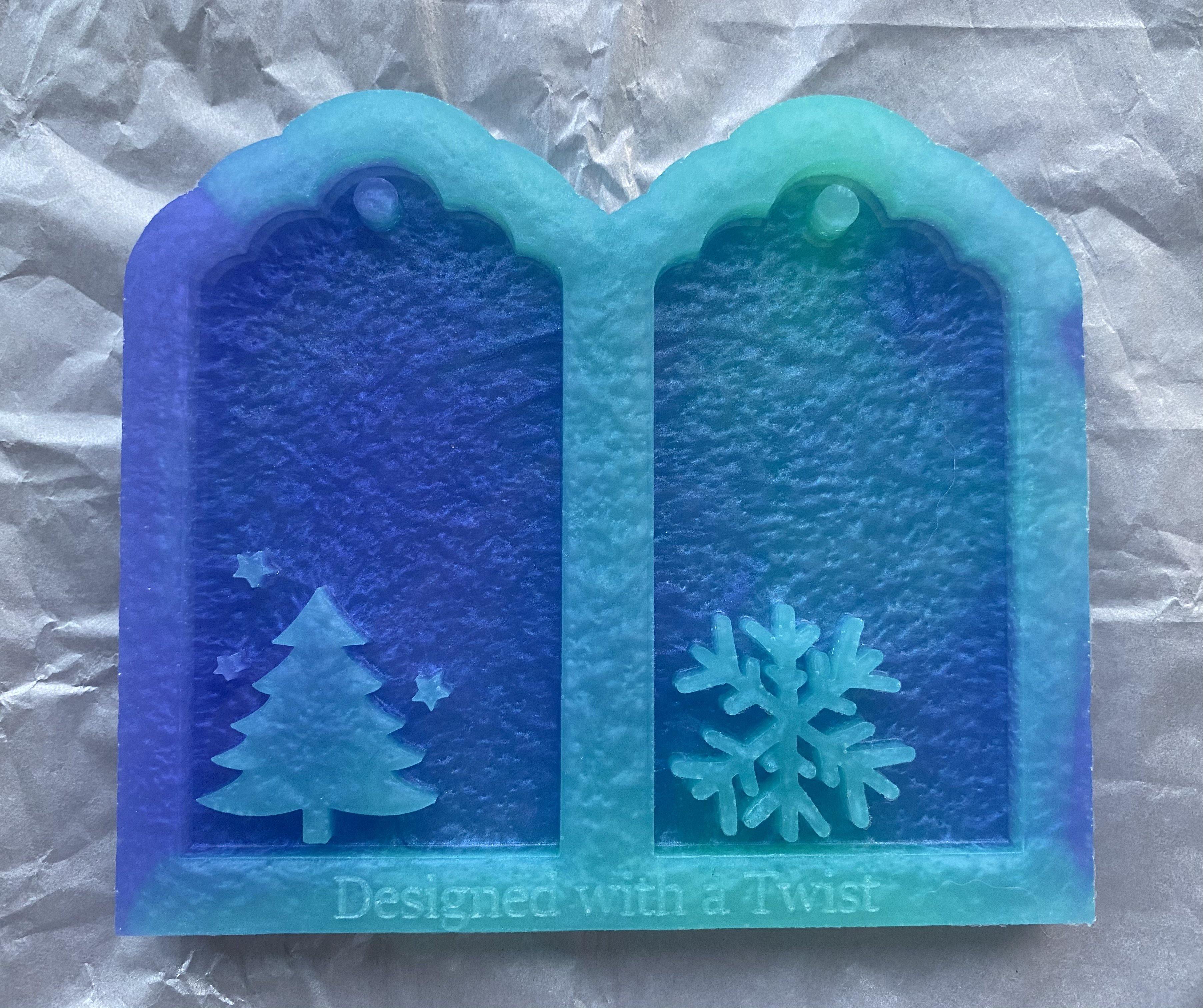 Christmas Gift Tag Silicone Mold - Designed with a Twist - Top quality silicone molds made in the UK.