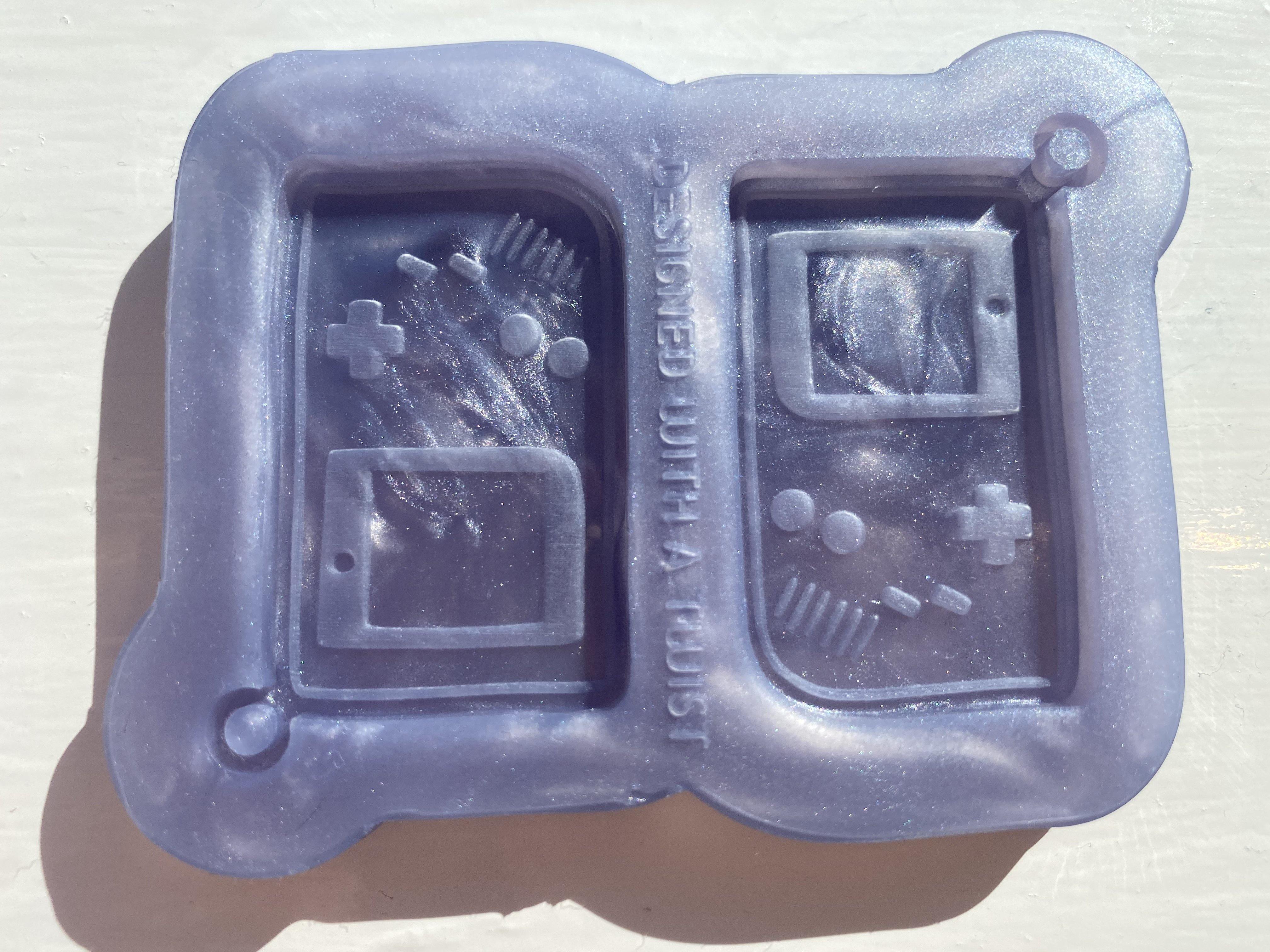 Game Boy Earring Silicone Mold - Designed with a Twist - Top quality silicone molds made in the UK.