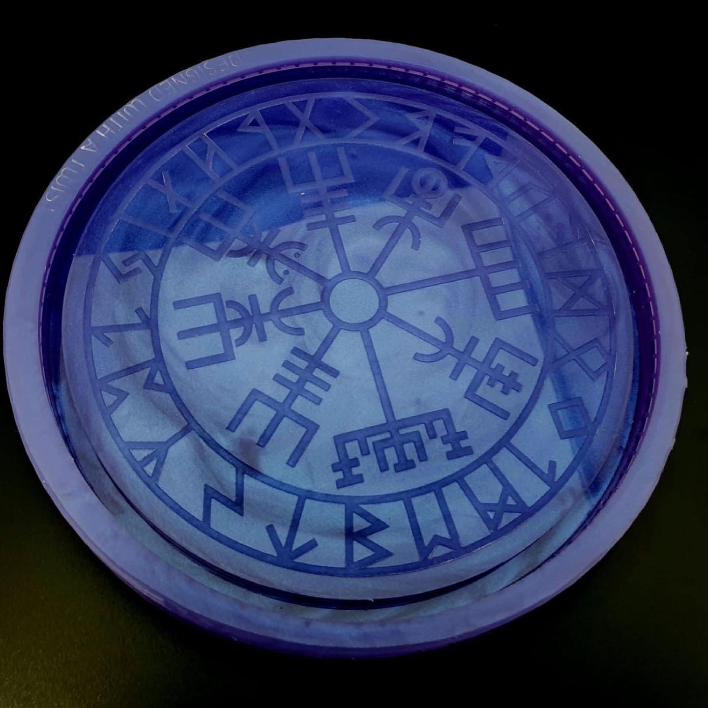 Viking Compass Dice Tray Silicone Mold - Designed with a Twist - Top quality silicone molds made in the UK.