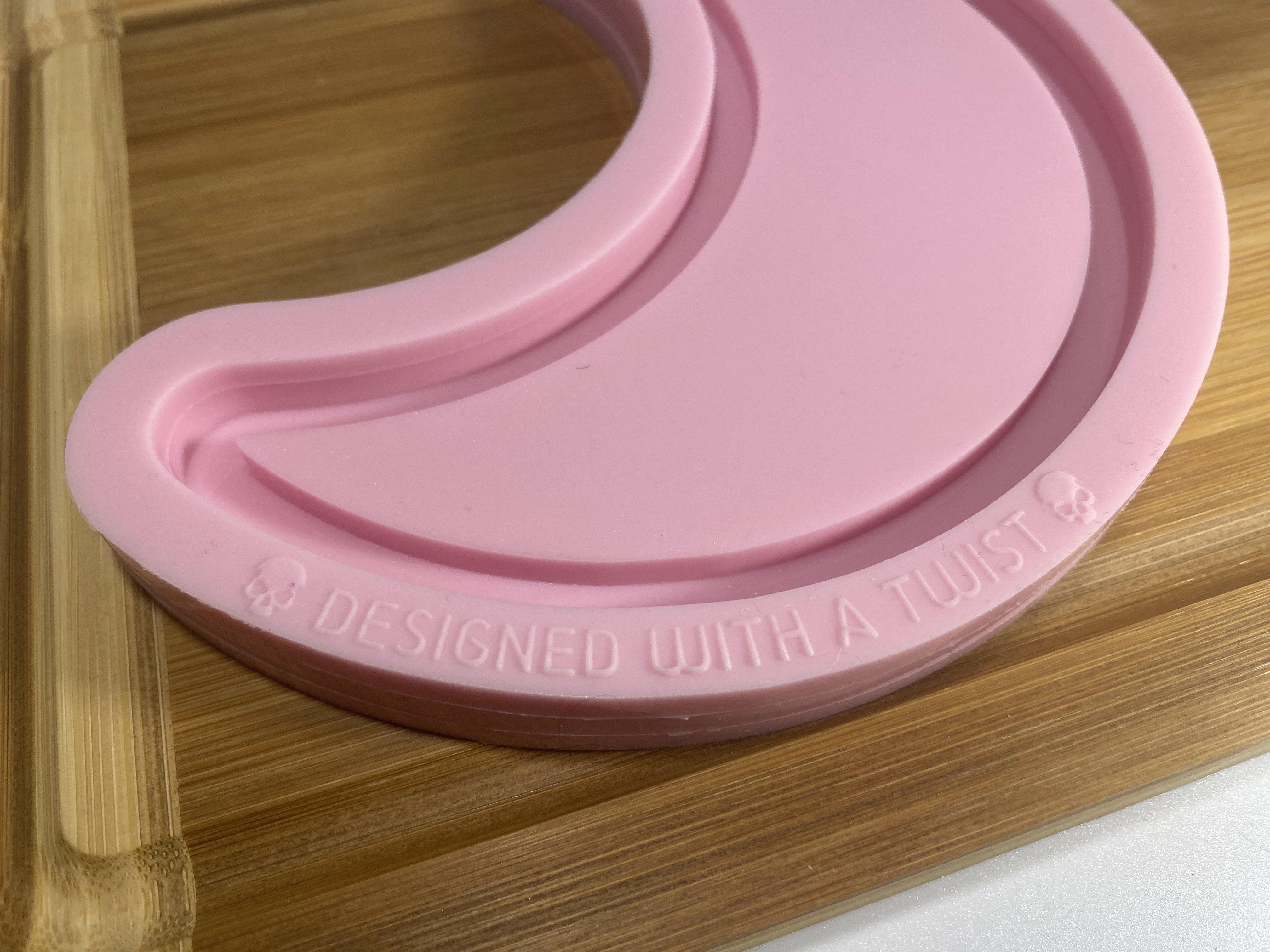 Moon Trinket Tray Silicone Mold - Designed with a Twist - Top quality silicone molds made in the UK.