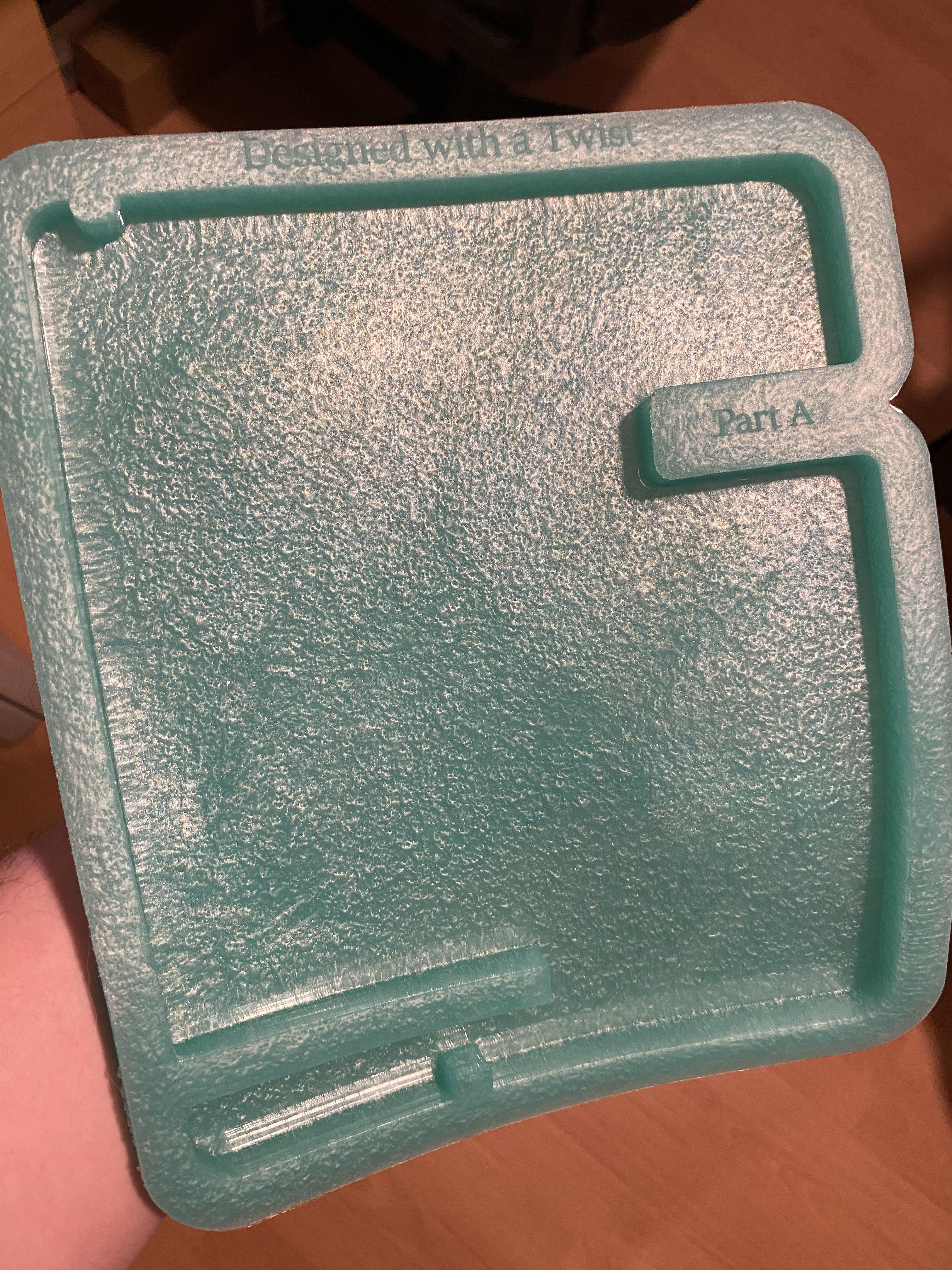 Large Multi Function Phone Stand - Designed with a Twist - Top quality silicone molds made in the UK.