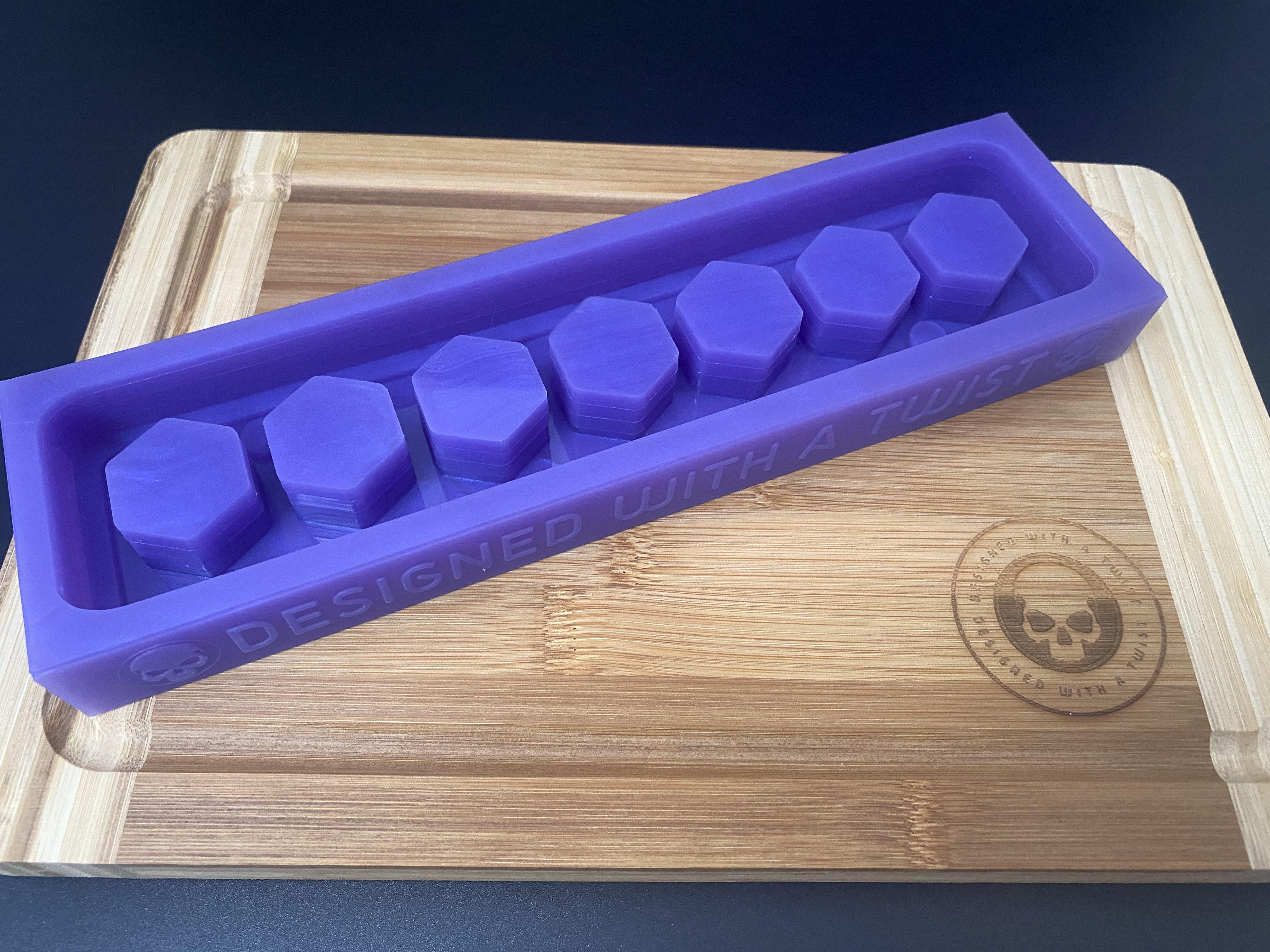 Rectangular Dice Box Silicone Mold - Designed with a Twist - Top quality silicone molds made in the UK.