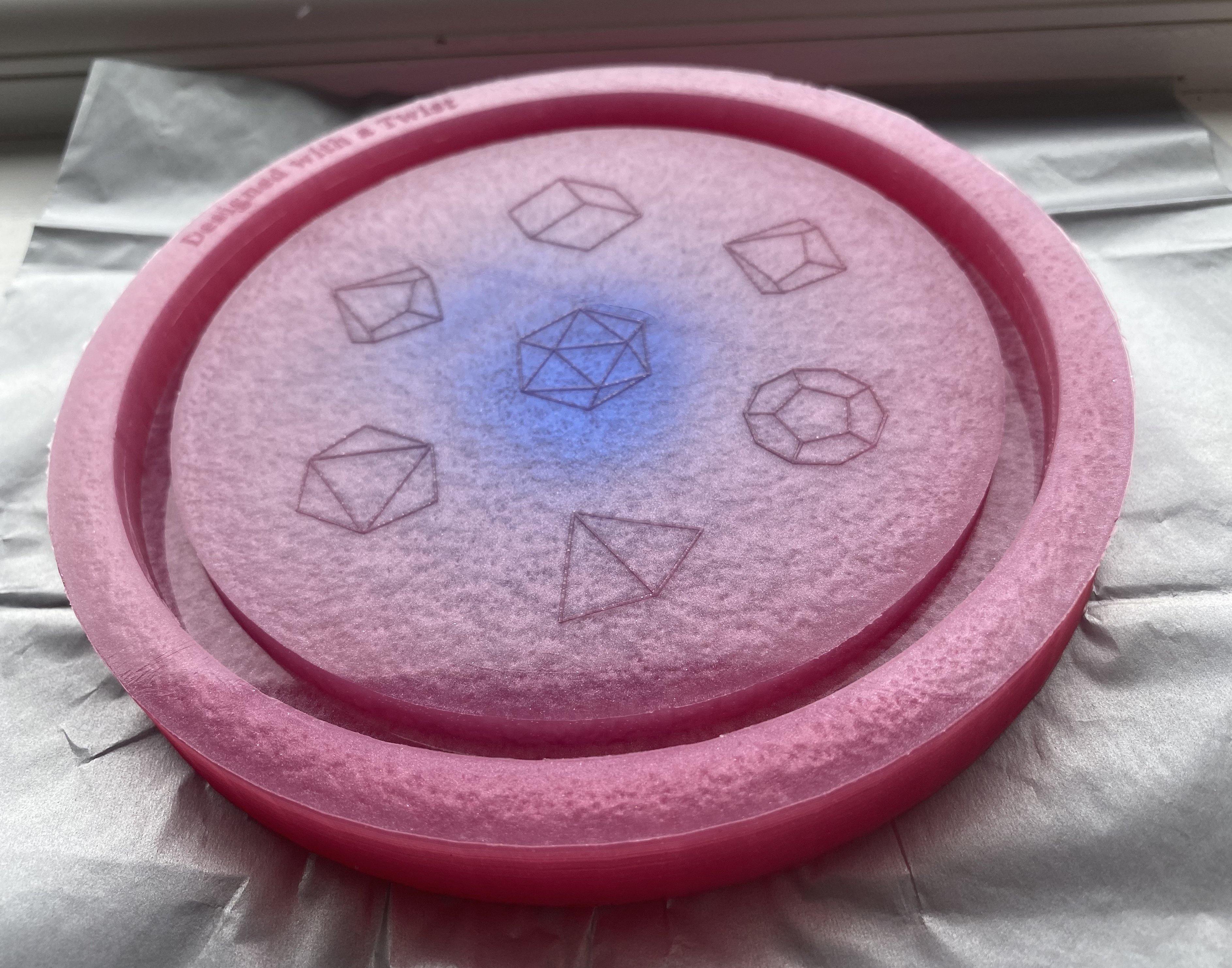 Jewel Dice Tray Silicone Mold - Designed with a Twist - Top quality silicone molds made in the UK.