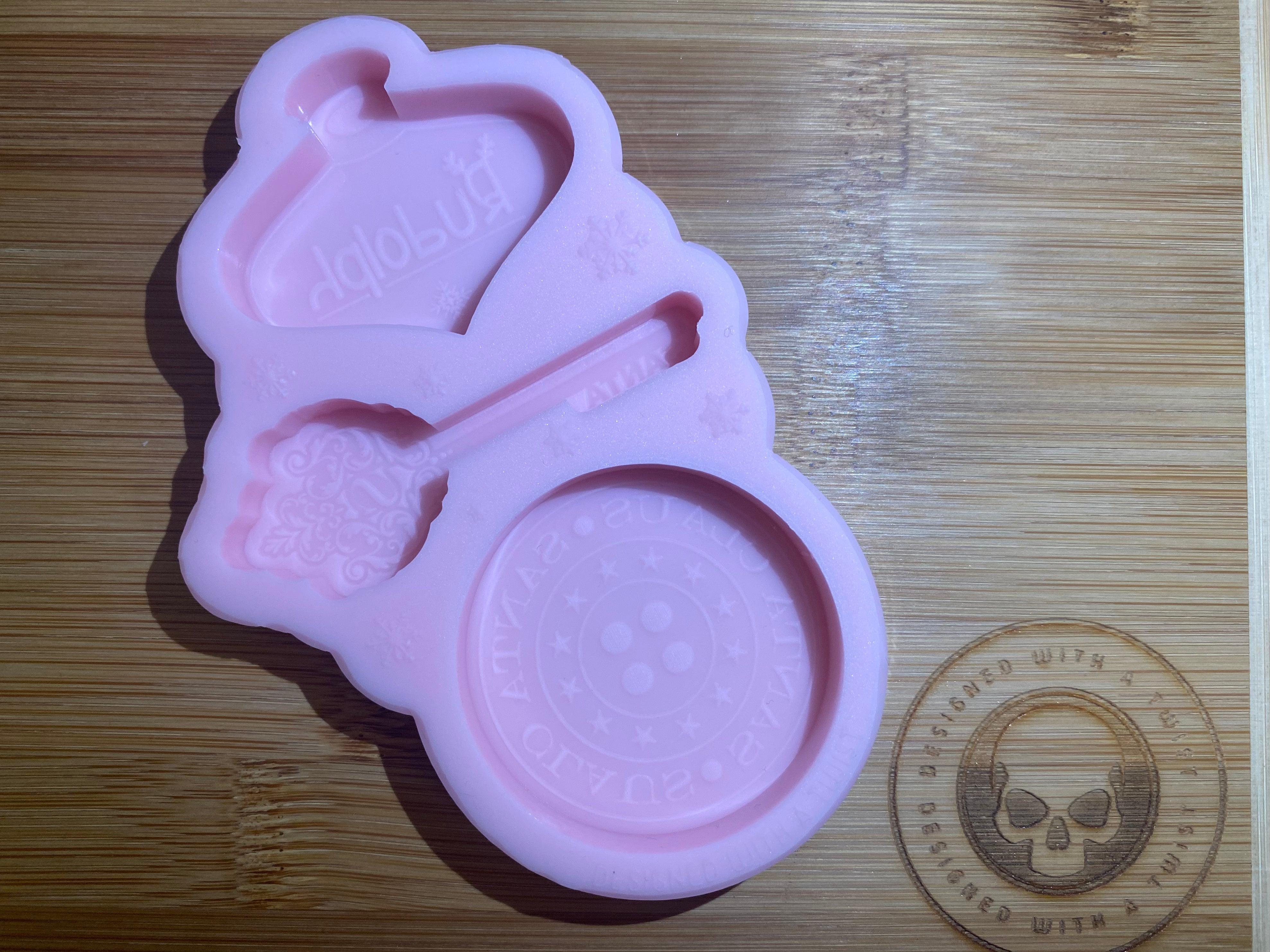 Special Christmas Themed Wax Melt Silicone Mold - Designed with a Twist - Top quality silicone molds made in the UK.