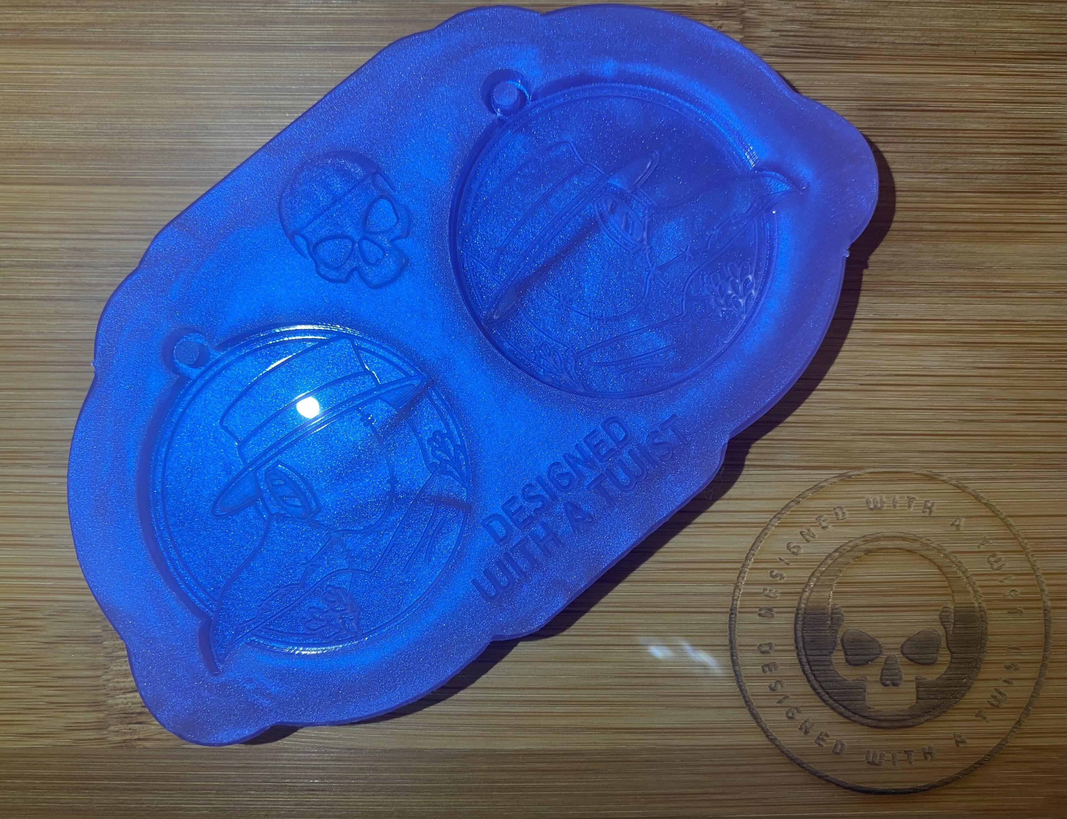 Plague Doctor Earring Silicone Mold - Designed with a Twist - Top quality silicone molds made in the UK.