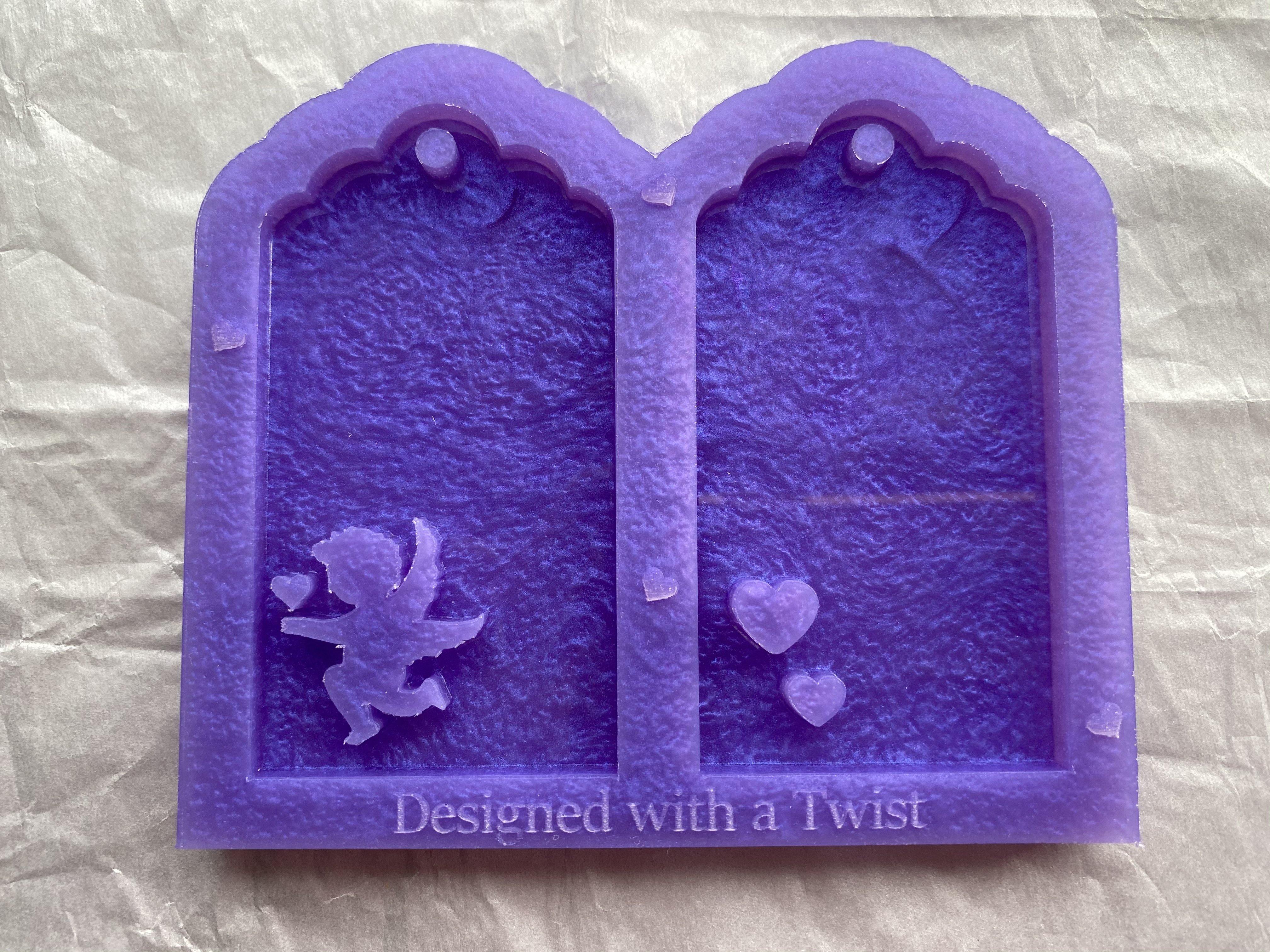 Valentines Gift Tag Silicone Mold - Designed with a Twist - Top quality silicone molds made in the UK.