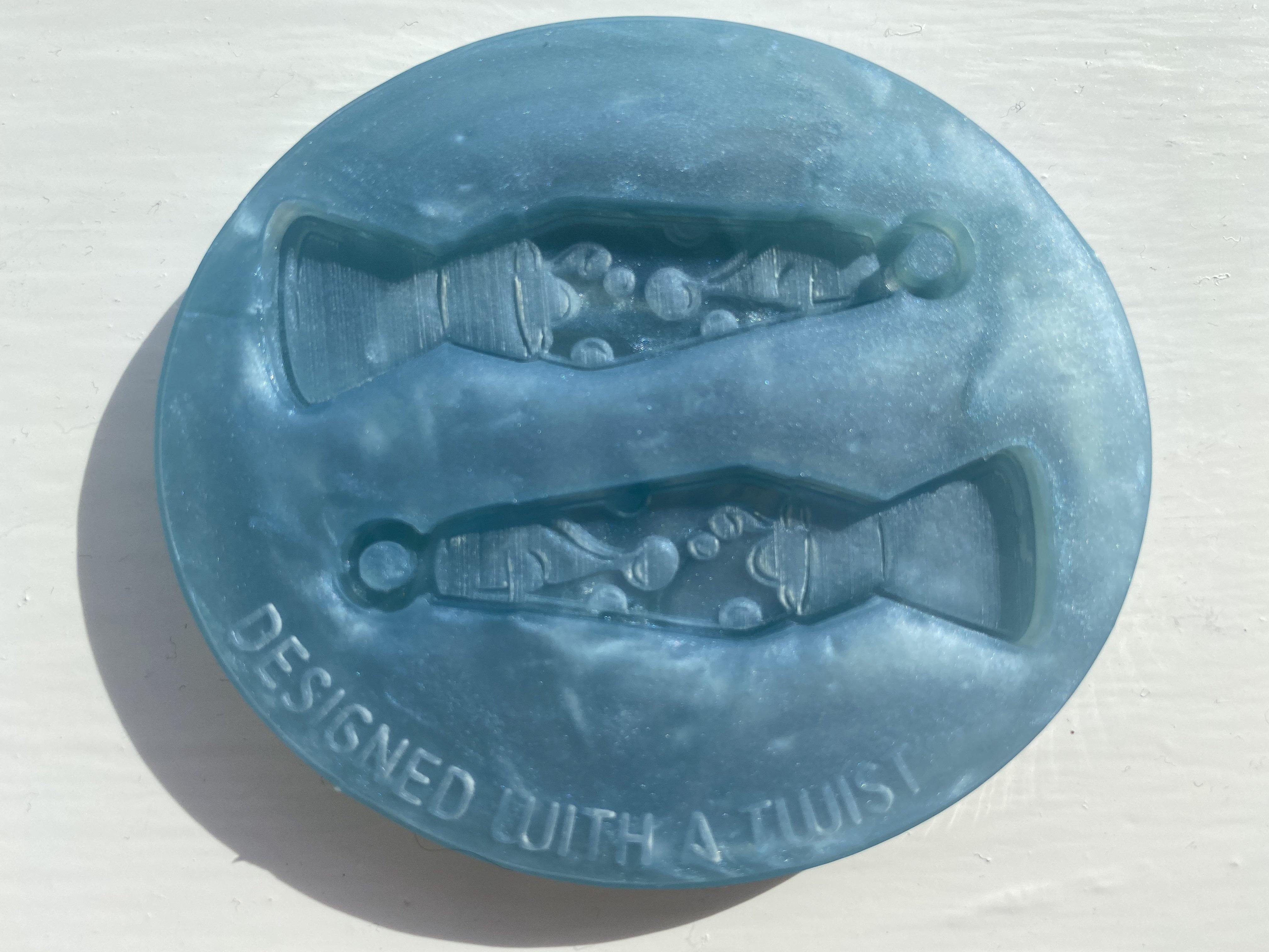 Lava Lamp Earring Silicone Mold - Designed with a Twist - Top quality silicone molds made in the UK.