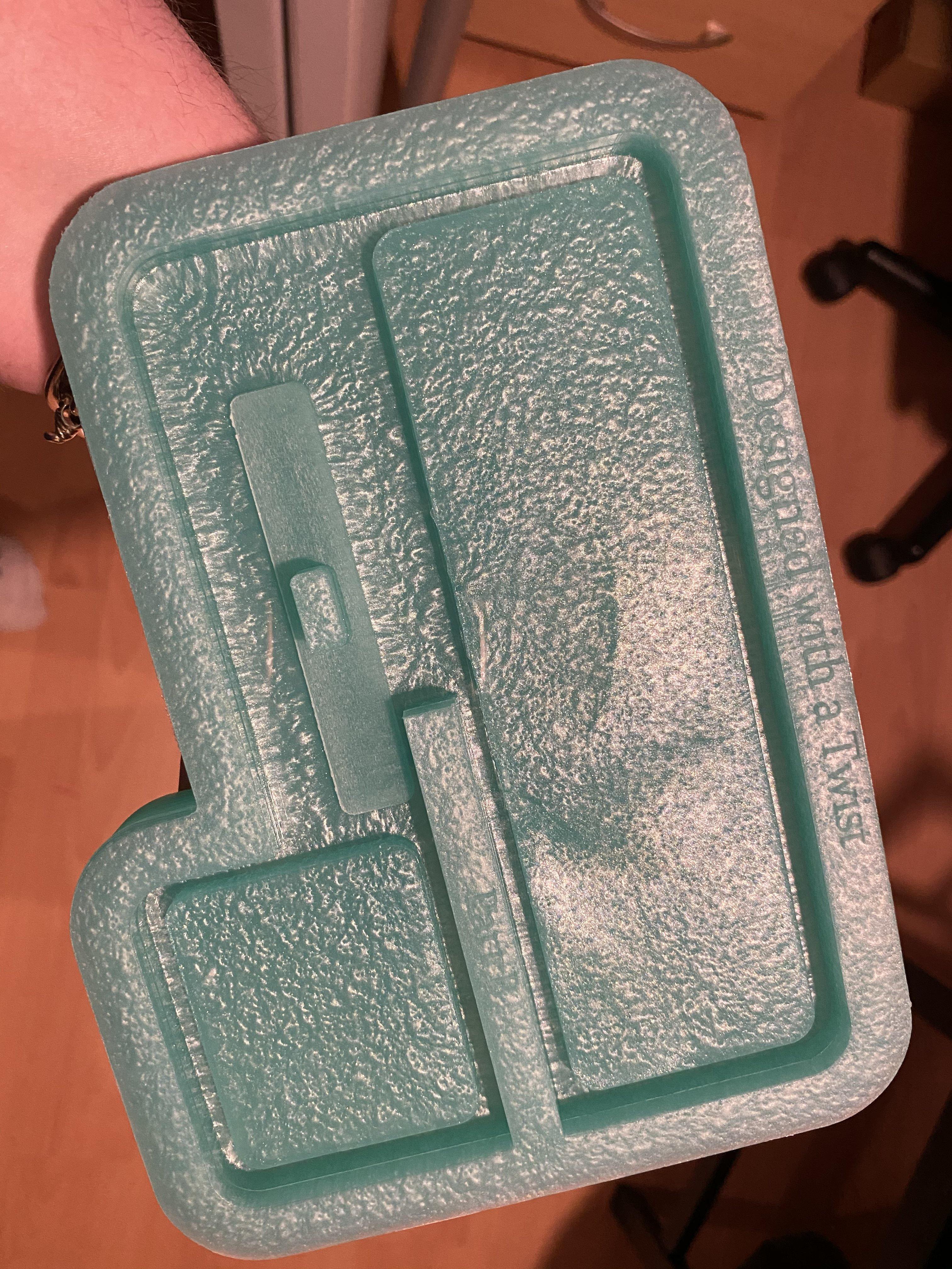 Large Multi Function Phone Stand - Designed with a Twist - Top quality silicone molds made in the UK.