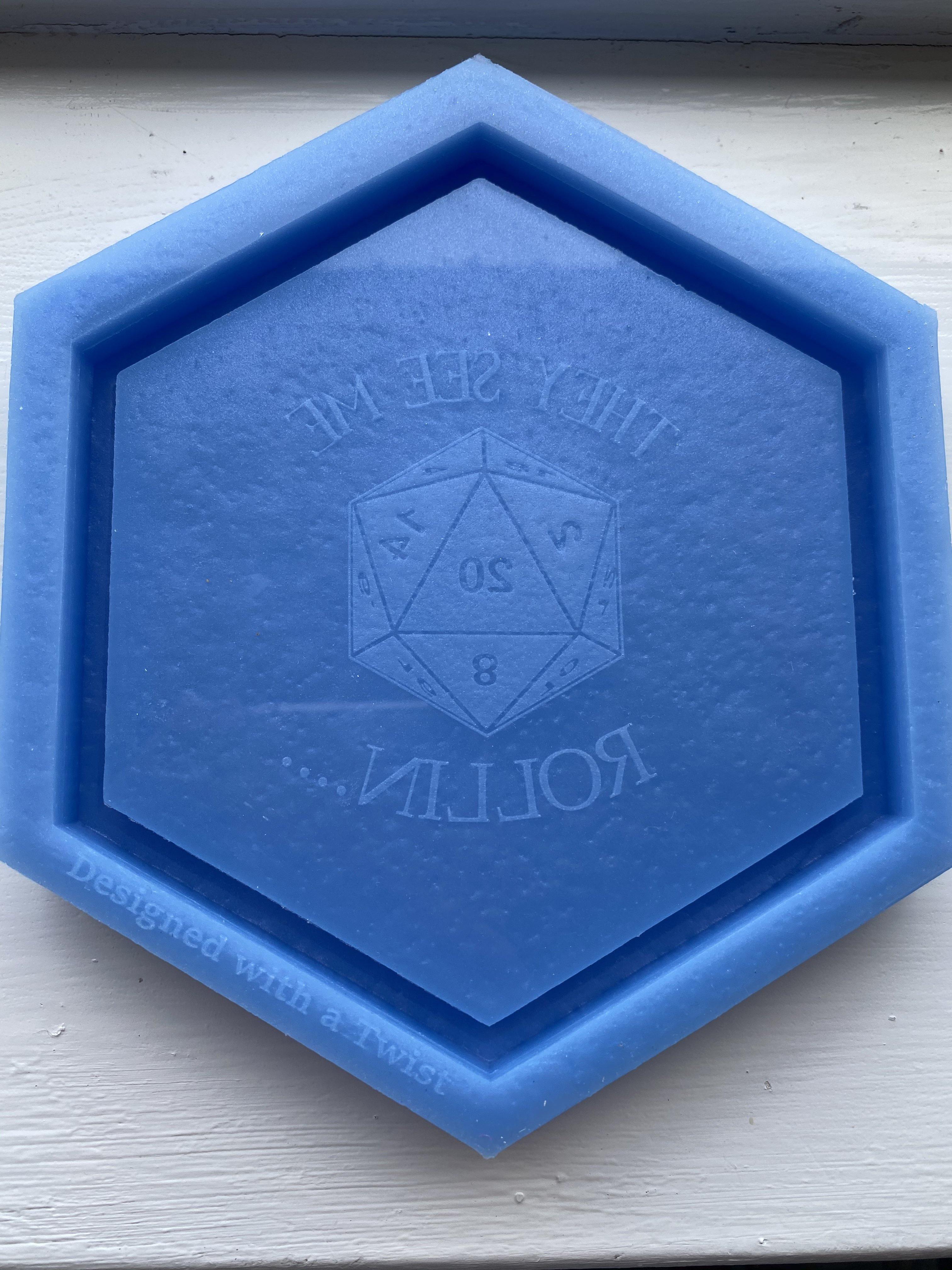 “They see me rollin” Dice Tray Silicone Mold - Designed with a Twist - Top quality silicone molds made in the UK.